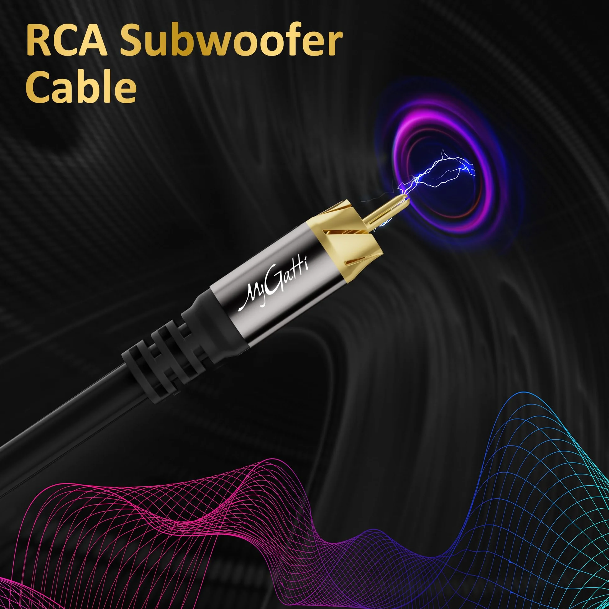 Kabel RCA na RCA S/PDIF cyfrowy koncentryczny cynkowana miedź podwójnie