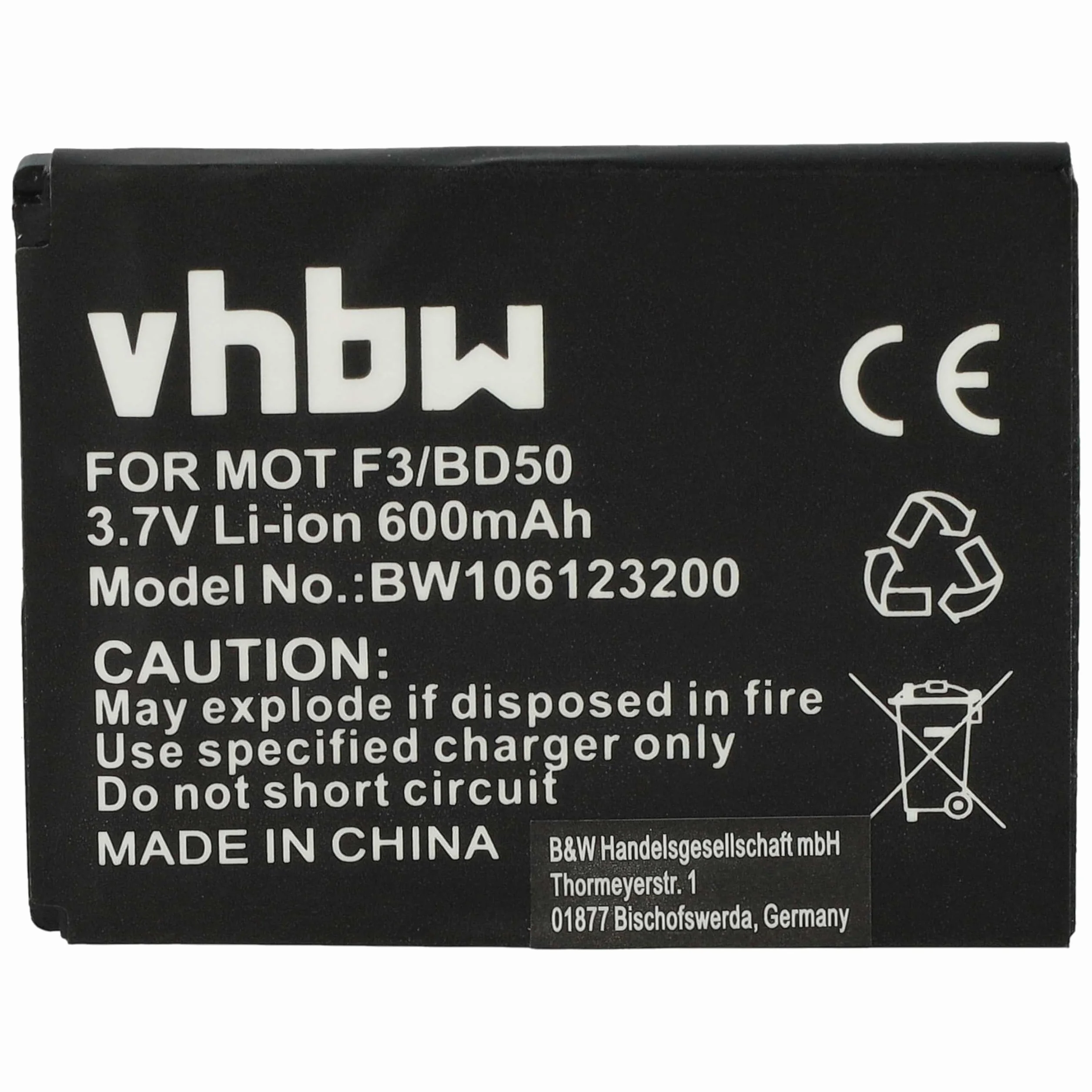 vhbw akumulator litowo-jonowy 600 mAh 3,7 V do AVM Fritz! Fon C5