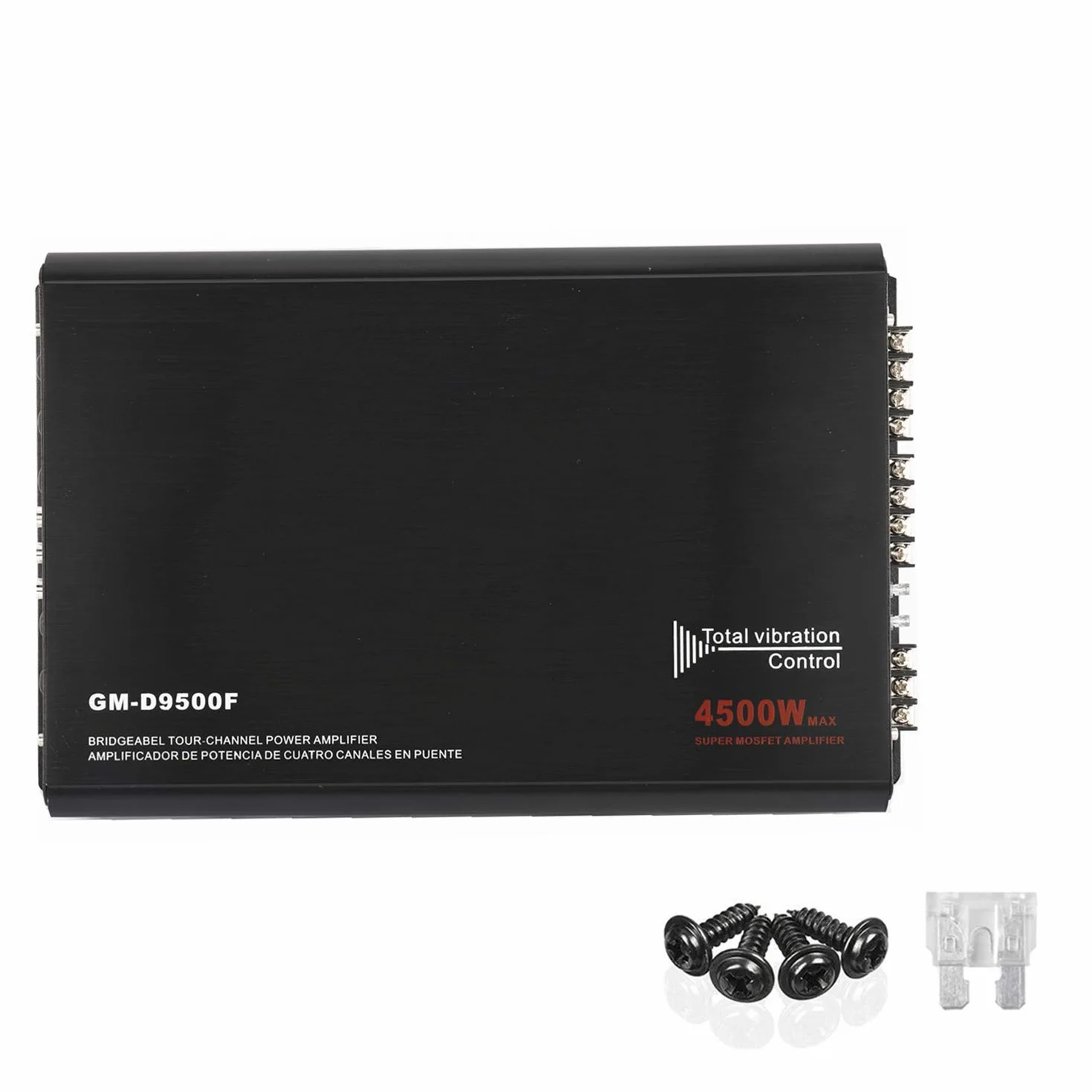 YaeCCC 4-kanałowy wzmacniacz mocy 4500 W, klasa A/B, samochodowy wzmacniacz audio stereo