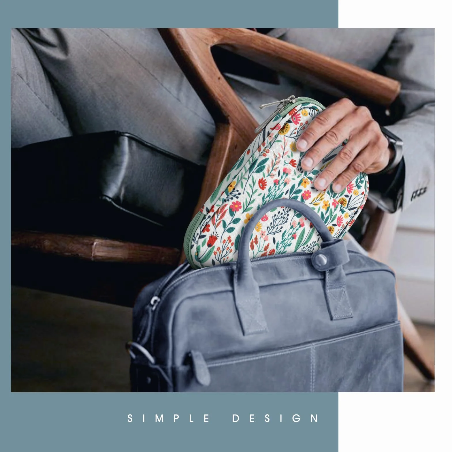 TiMOVO Etui na tablet 6-7 cali dla czytnika e-booków Book Paperwhite/Colorsoft Signature Edition, ochronne etui typu sleeve z kieszenią dla czytnika e-booków, urządzeń Oasis i Kobo, kwiat