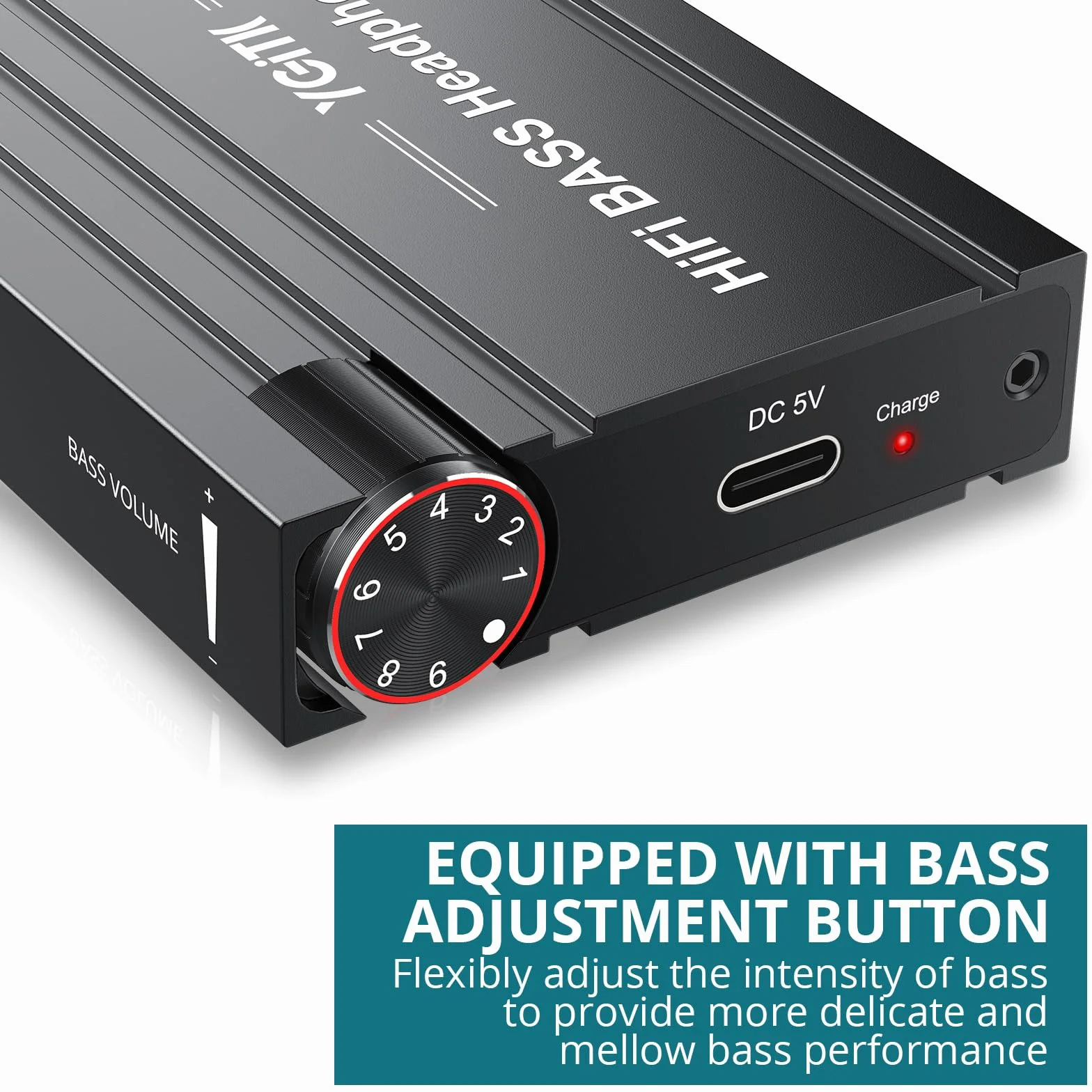 HiFi Wzmacniacz zestawu słuchawkowego HiFi Bass 16-600Ω, wyjście stereo, audio, 3,5 mm, przenośny, ładowalny do MP3/ MP4/ telefonów/komputera