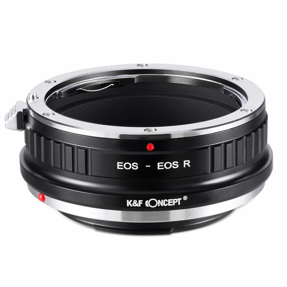 K&F Concept Adapter do montażu obiektywu EF EF-S na EOS R, ręczny adapter do obiektywu Canon EOS EF EF-S i aparatu Canon EOS R