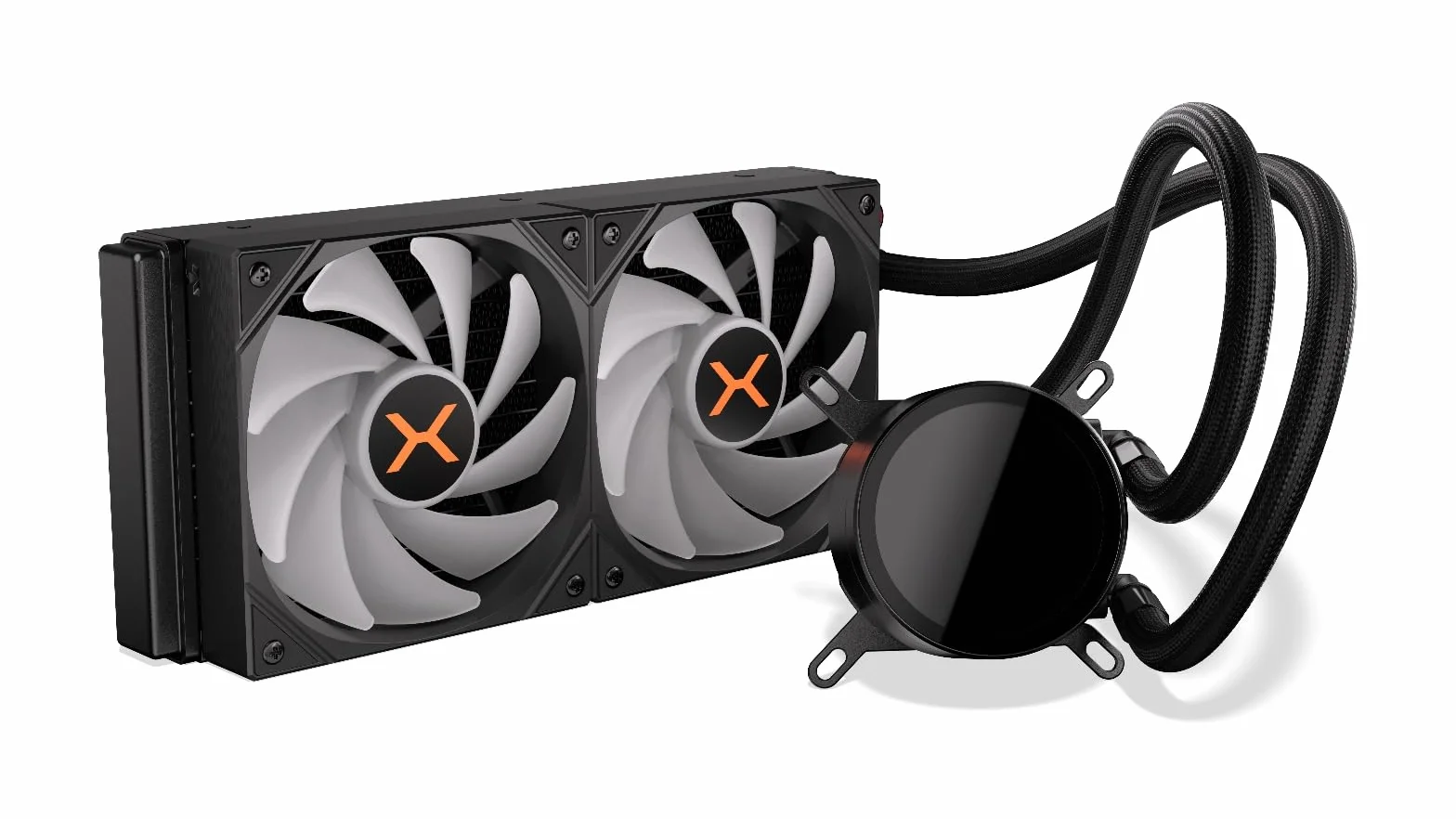 KRUX HydroX 240 ARGB, Chłodzenie Cieczą AiO, Chłodnica 240mm, 2x Wentylator 120mm PWM ARGB, Blokopompka Infinity Mirror, Pasta Termoprzewodząca w Zestawie, Intel LGA1851/1700, AMD AM5/AM4