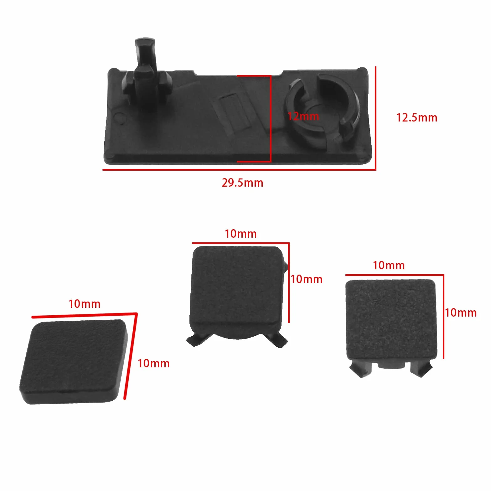 YINETTECH 2 zestawy nóżek z otworami na śruby kompatybilne z Sony PS3 Slim 2000 3000, osłony na stopy, gumowa osłona, akcesoria elektroniczne