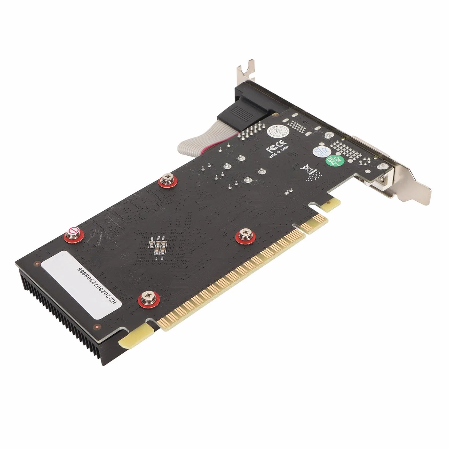 Karta Graficzna GT 730 2 GB DDR3 64-bitowa, Karta Graficzna do Gier PCIe do Komputerów Stacjonarnych, Karta Graficzna PCI Express 2.0 X16 z Interfejsami Multimedialnymi DVI