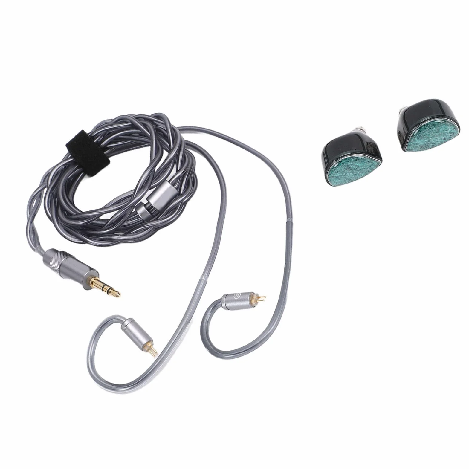 Cocoarm Słuchawki do Gier Ceramiczne Metalowe Słuchawki HiFi Przewodowe Douszne 11 Mm Sterownik 3,5 Mm 4,4 Odłączane Douszne IEM do Gier na Konsoli PC Odtwarzacze Mobilne