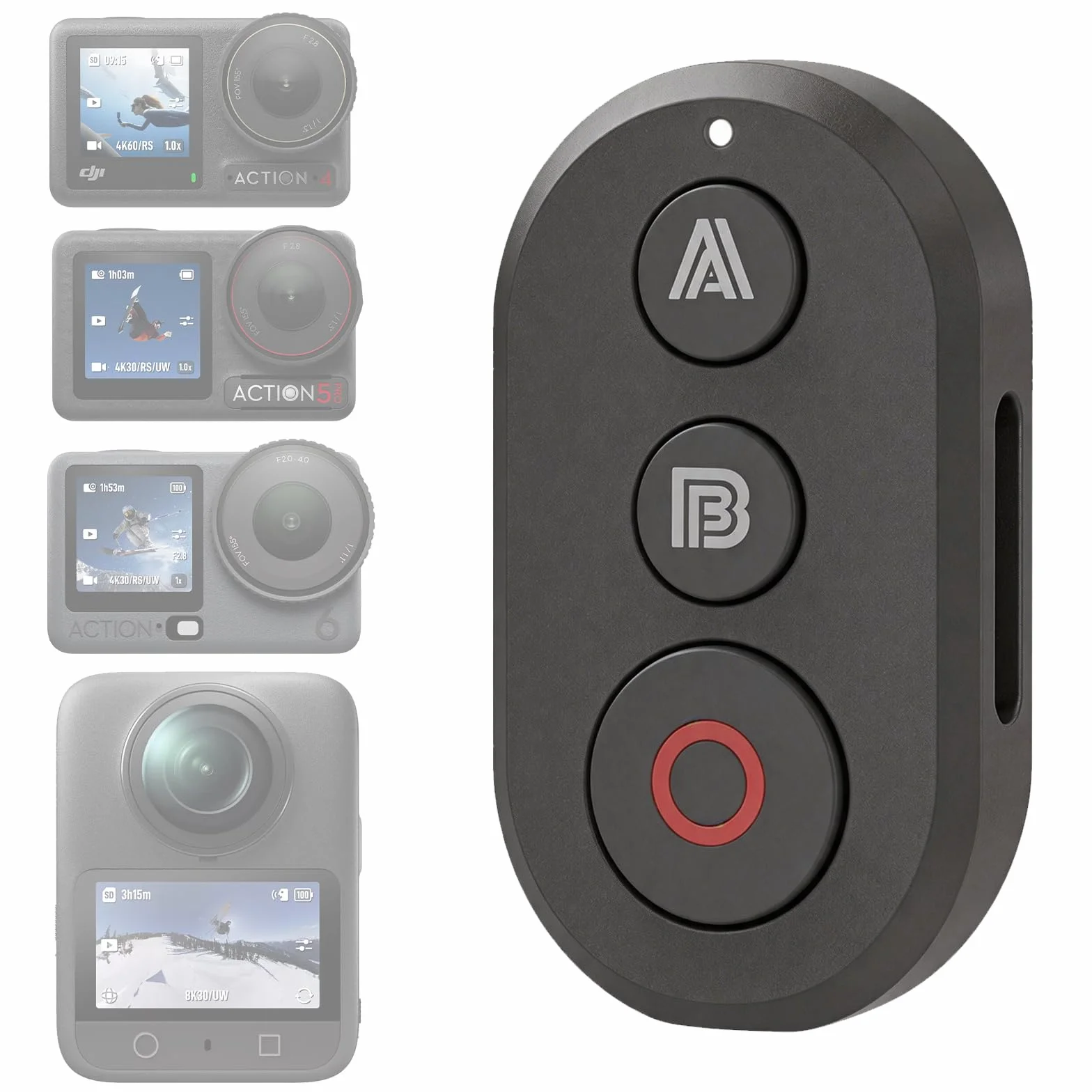 Pilot zdalnego sterowania Bluetooth do DJI OSMO 360/Action 6/5 Pro/4, zasięg 35 m, długi czas pracy, akcesoria DJI, precyzyjne śledzenie ruchu