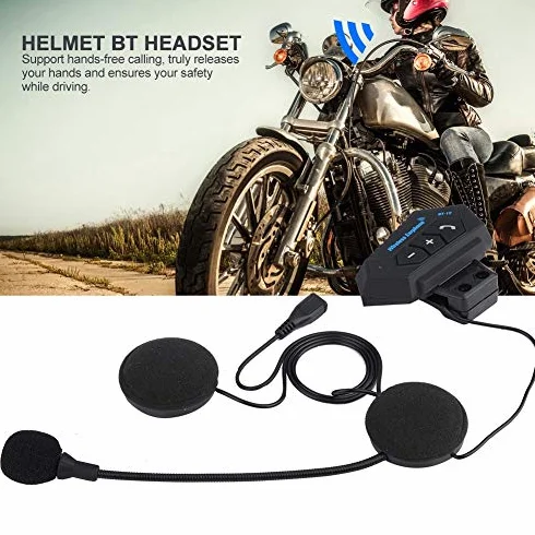 Zestaw słuchawkowy do kasku Gorgeri, 1 para Zestaw słuchawkowy Bluetooth do kasku motocyklowego Słuchawki Głośniki Połączenia głośnomówiące Zasięg transmisji 20-30M