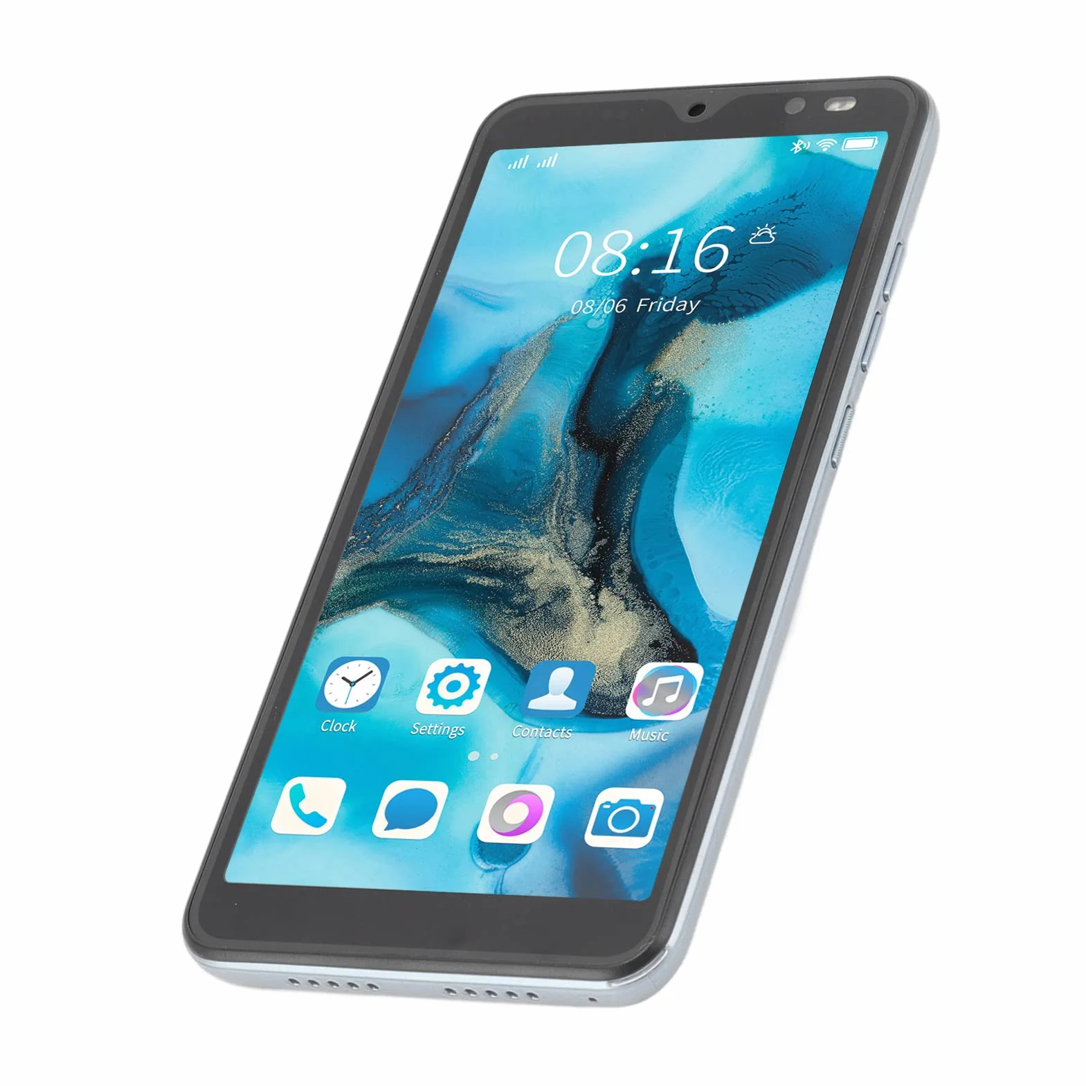 M12 Uitra Inteligentny Telefon, RAM 2GB ROM 32GB 2200mAh Bateria M12 Uitra Telefon Komórkowy Czterordzeniowy Procesor CPU do Pracy (Szary)