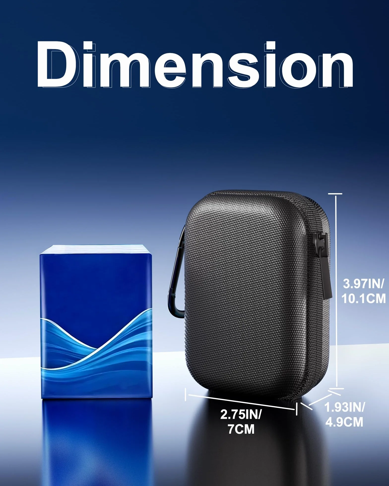 ProCase Twardy futerał na przenośny dysk SSD Crucial X10/X9/X10 Pro/X9 Pro, odporny na wstrząsy organizer podróżny