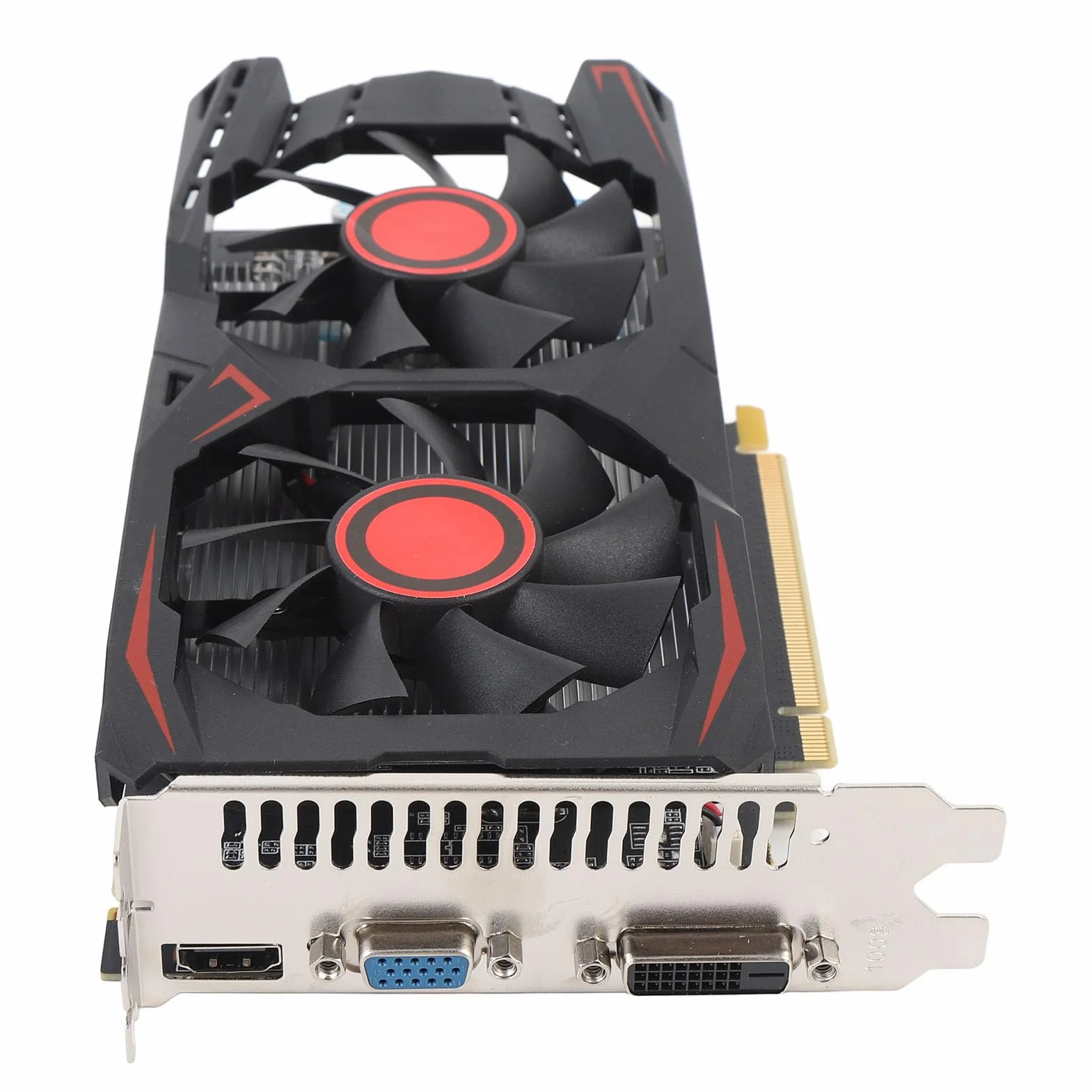 Karta graficzna GTX550TI 2GB D5 192bit PCI Express X16 2.0 z podwójnym wentylatorem do gier, obsługuje interfejs multimedialny DVI VGA HD (wyświetlanie 2 GB/rzeczywiste 6 GB RAM)