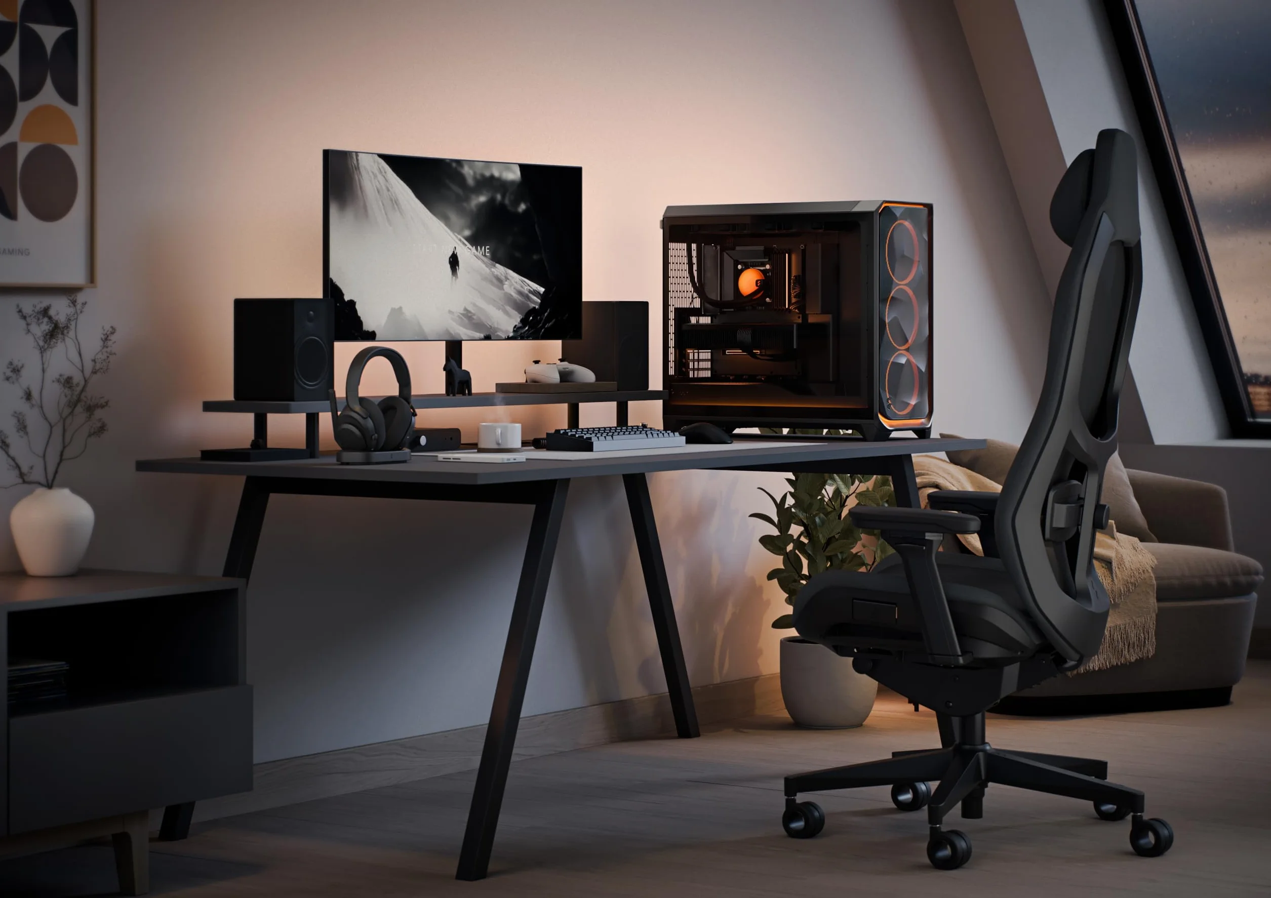 Fractal Design Meshify 3 XL Ambience Pro RGB Black TG z zaawansowaną wentylacją i oświetleniem ARGB