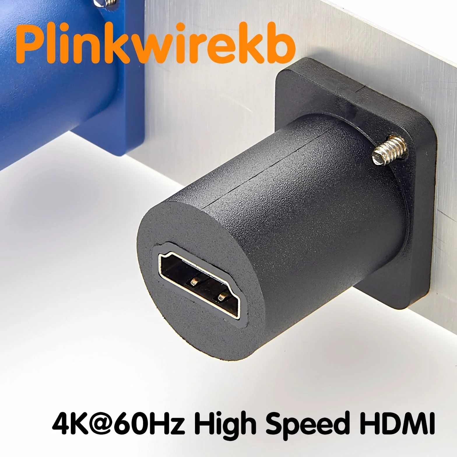 Adapter do montażu paneli HDMI, gniazdo typu D, 4K @ 60 Hz, gniazdo typu D na gniazdo, 4K @ 60 Hz, szybkie HDMI 1.4, stałe złącze gwintowane, 5 sztuk