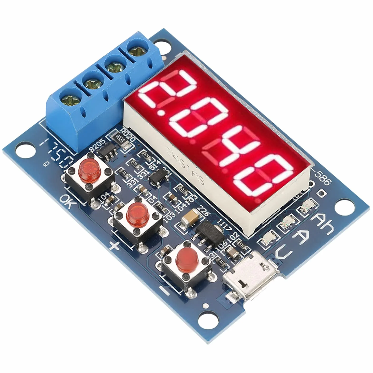 1.2 12V Li Ion, Lithium Capacity Meter Zb2L3 Acid Battery Capacity Meter Discharge Tester Analyzer