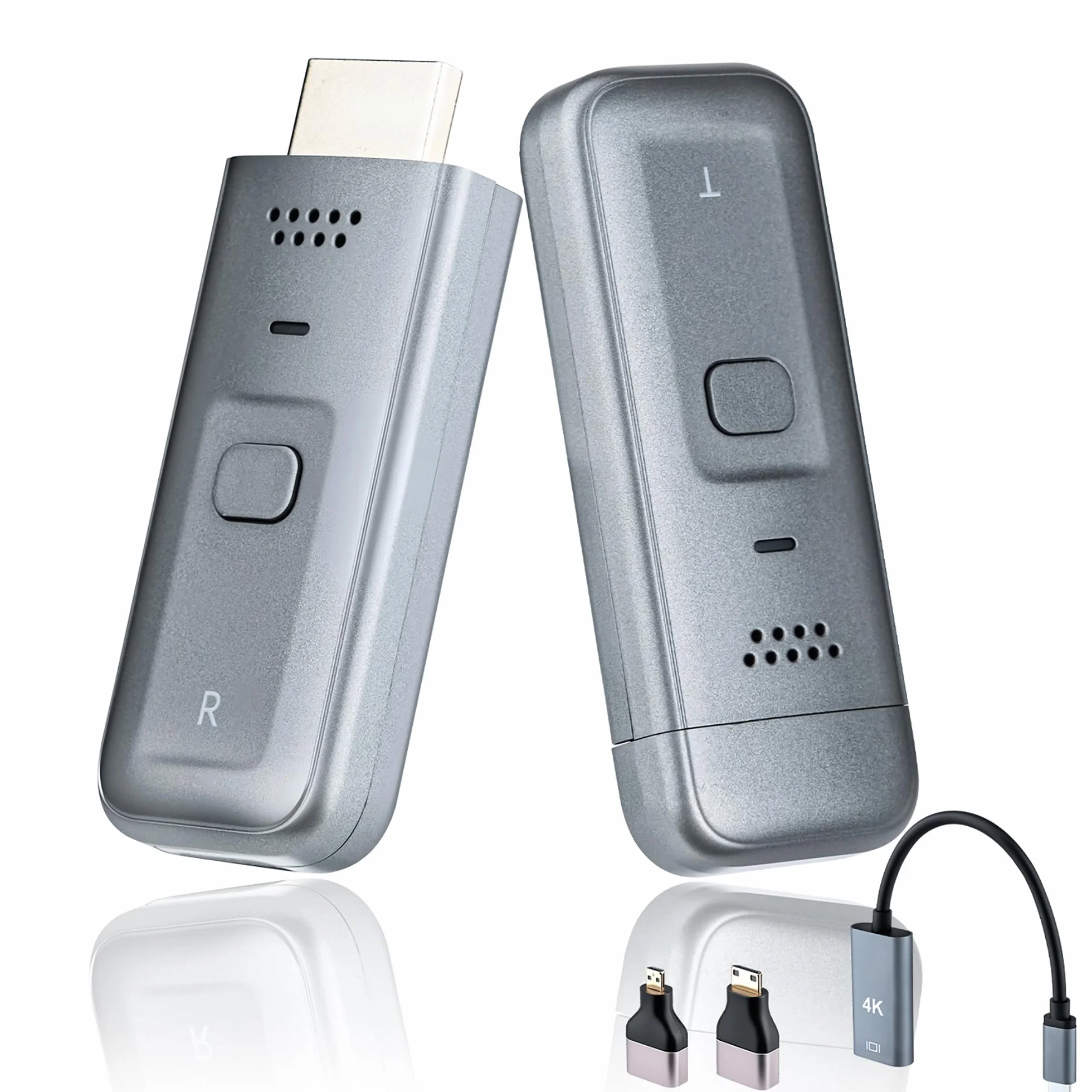 Wigearss Bezprzewodowy nadajnik i odbiornik HDMI, 1080p @ 60 Hz, 5G/2,4 G, Dual Band o zasięgu 30 m, Plug & Play przedłużacz HDMI do laptopa/komputera/aparatu do telewizora/projektora