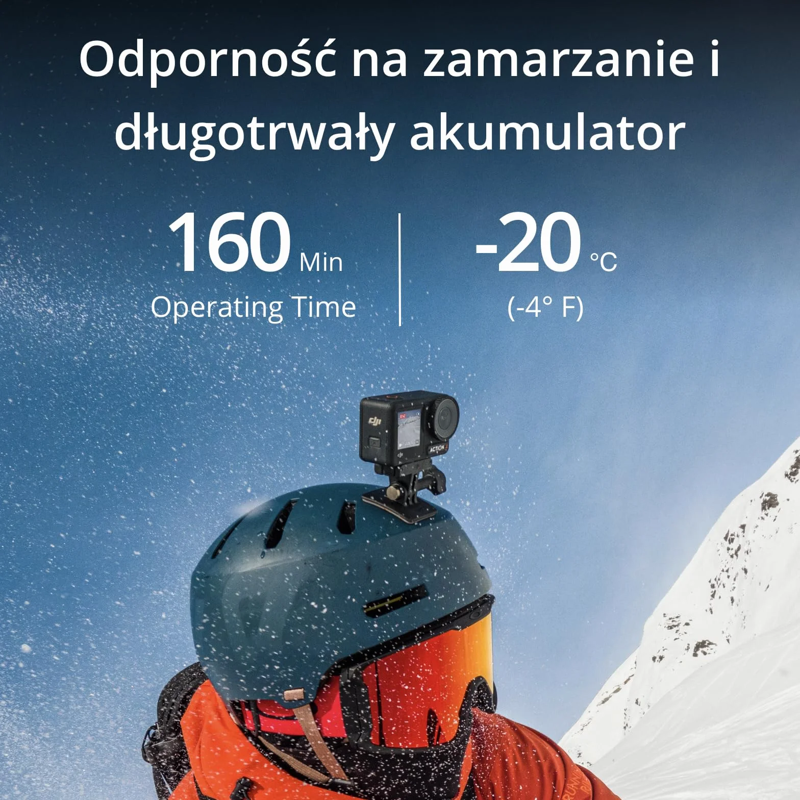 DJI Osmo Action 4 Essential Combo – wodoodporna kamera sportowa 4K/120 fps z czujnikem 1/1,3 cala, świetnym obrazowaniem w słabym świetle, 10-bitową głębią kolorów oraz akumulatorem 1770 mAh