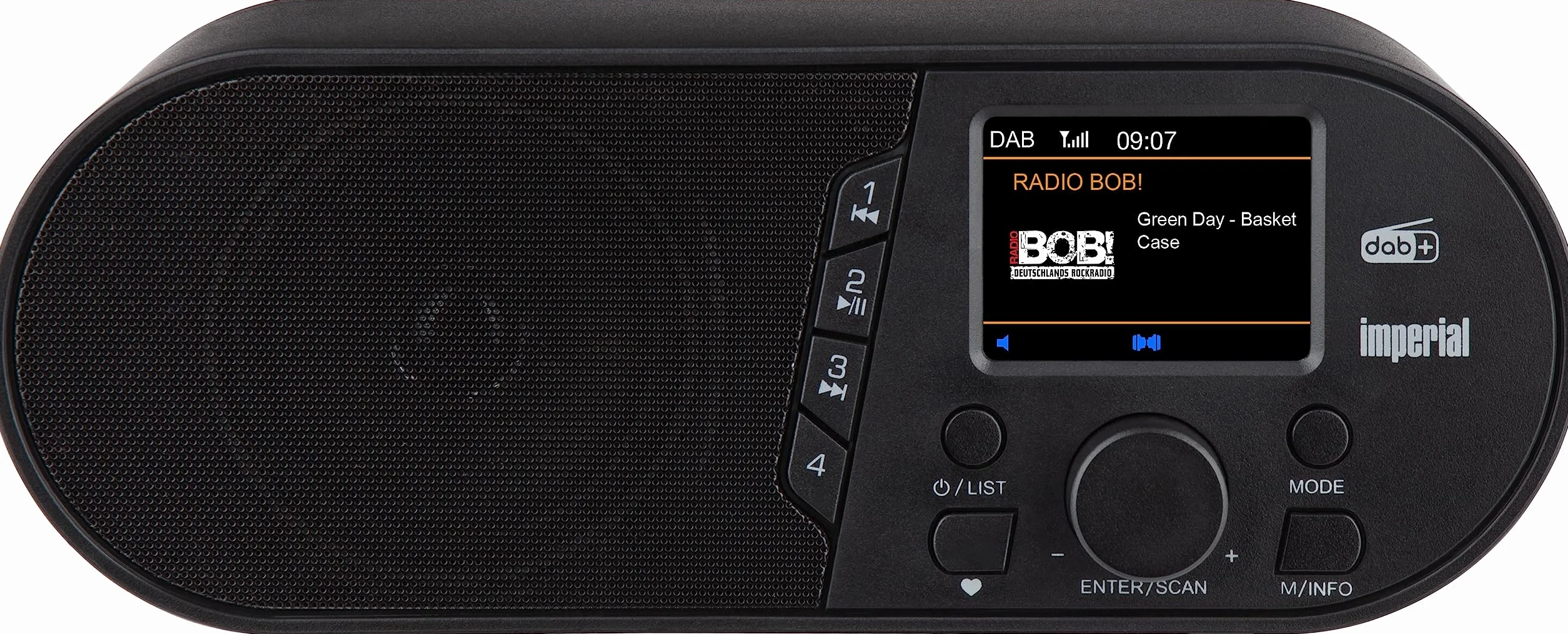 Imperial Radio cyfrowe DABMAN d105 (DAB+/DAB/FM, Bluetooth, kolorowy wyświetlacz, odtwarzacz multimedialny USB) czarny