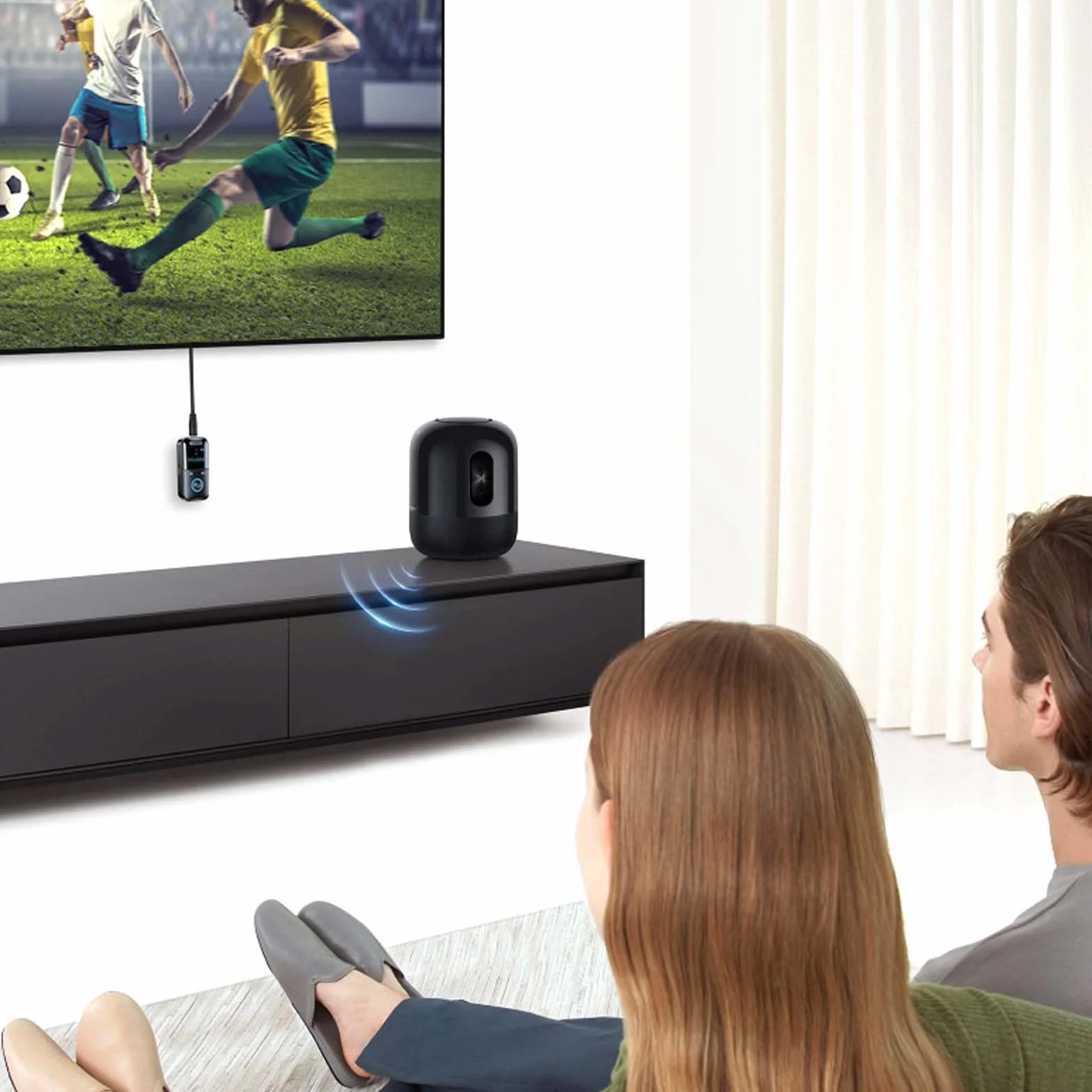 Colexy Adapter Bluetooth 2 w 1 Odbiornik i nadajnik, Bluetooth 5.3 do TV/samochodu/samolotu, podwójne parowanie, gniazdo 3.5mm, do 12 godzin użytkowania