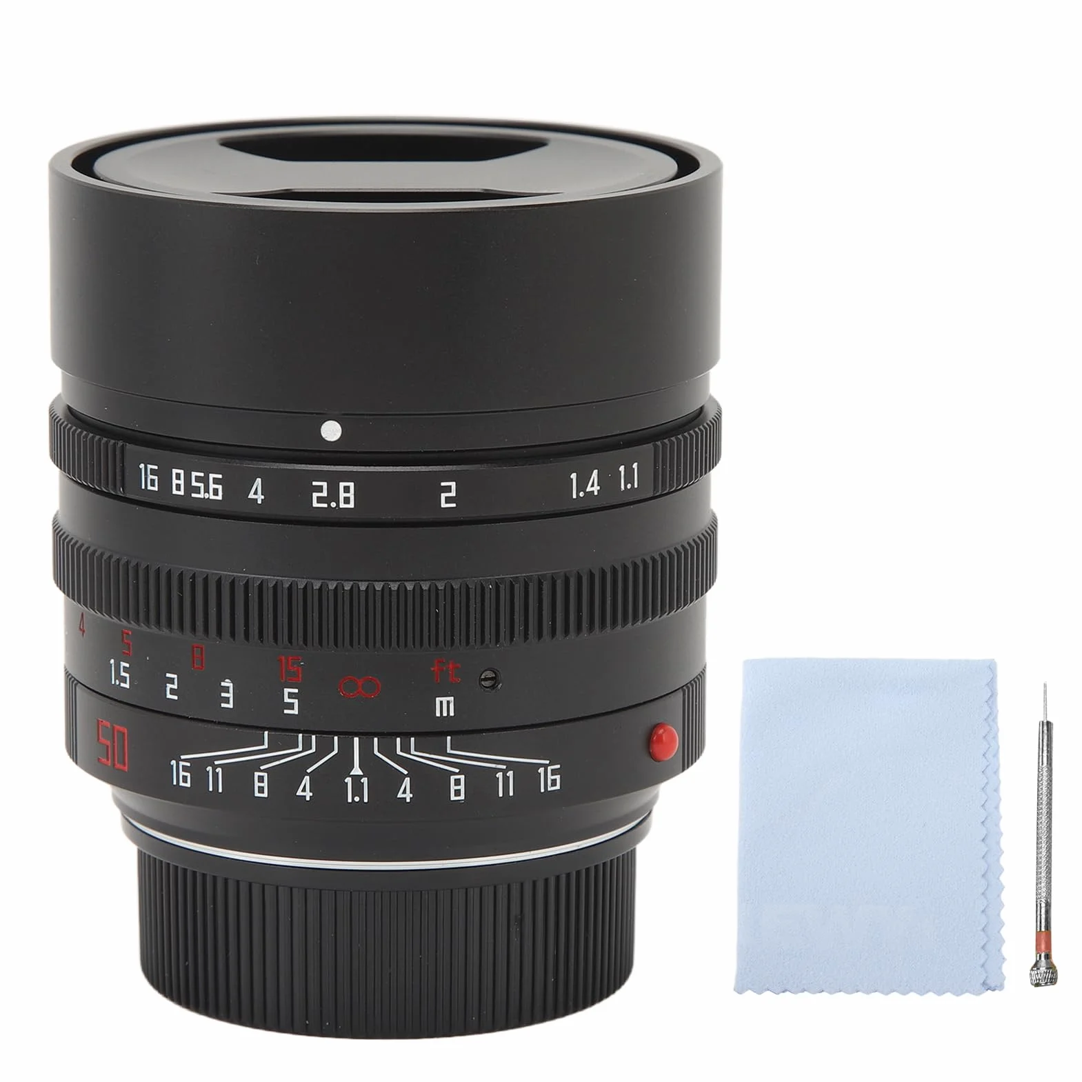 Obiektyw Stałoogniskowy 50mm F1.1-F16 o Dużej Przysłonie, Ręczny Obiektyw z Automatycznym Ustawianiem Ostrości do Aparatu M M240 M3 M6 M7 M8 M9 M9p M10