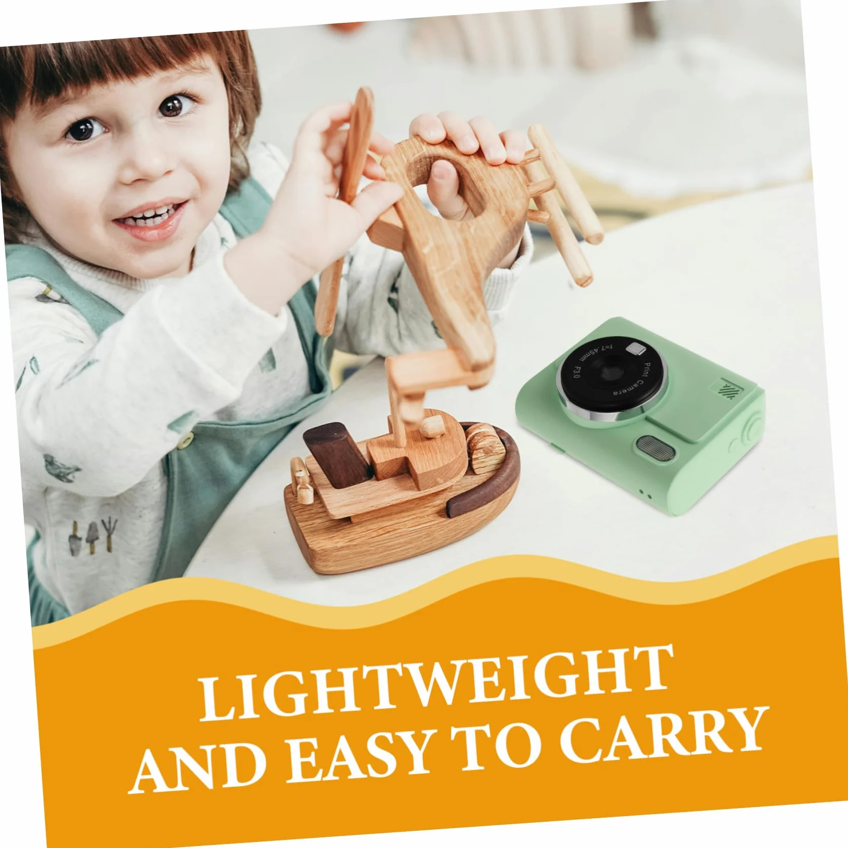 Gadpiparty Miniaturowy Aparat Natychmiastowy dla Chłopiec Dziewczynka z Termicznym Drukiem Kolorowych Zdjęć Kompaktowy i Łatwy Obsłudze Idealny Urodziny i Przyjęcia z Papierem Do Druku