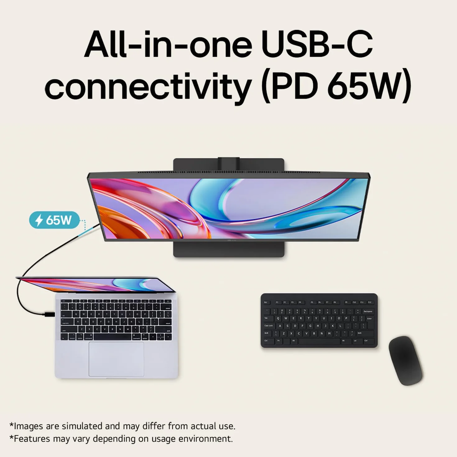 LG UltraFine 27U730B-B - U7 Series - LED monitor - 27 - 3840 x 2160 4K UHD [2160p] @ 60 Hz - IPS - 300 cd/m� - 1000:1 - HDR10 - 5 ms - HDMI, DisplayPort, USB-C
