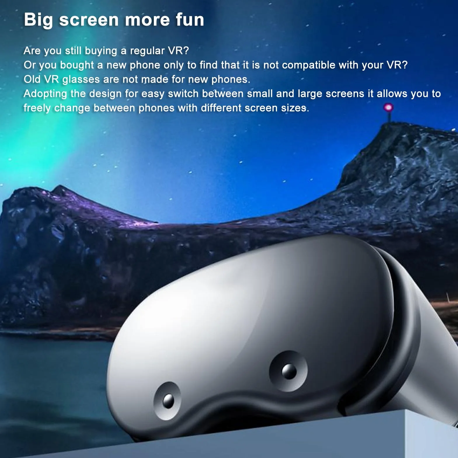 Zestaw Słuchawkowy VR do Wirtualnej Rzeczywistości Okulary 3D Gogle VR do Telefonu, Zestaw Słuchawkowy 3D VR do Telefonów z Systemem IOS i Telefonów z Systemem Android do