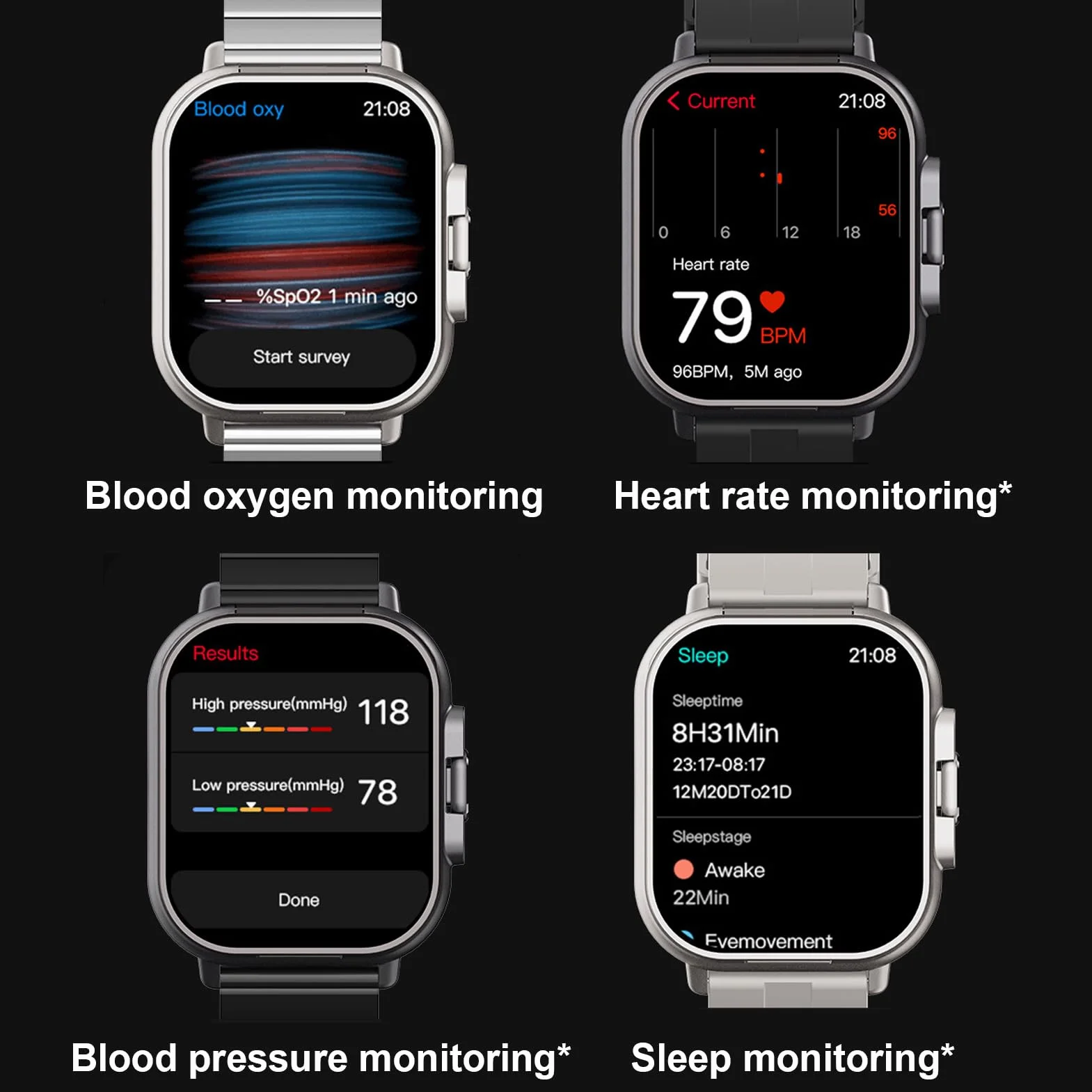 Denash 2 w 1 Smart Watch ze słuchawkami, 2,01" HD Smartwatch z funkcją telefonu, 100+ trybów sportowych, wodoszczelność IP67, zegarek sportowy z monitorem tętna, monitor snu, krokomierz, do systemu