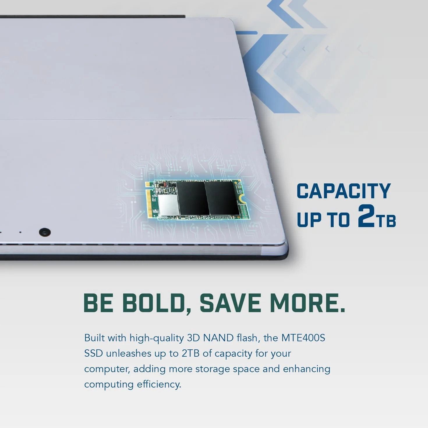 Transcend MTE400S 256 GB NVMe PCIe Gen3 x4 M.2 2242 Internal Solid State Drive (SSD) 3D TLC NAND (TS256GMTE400S)