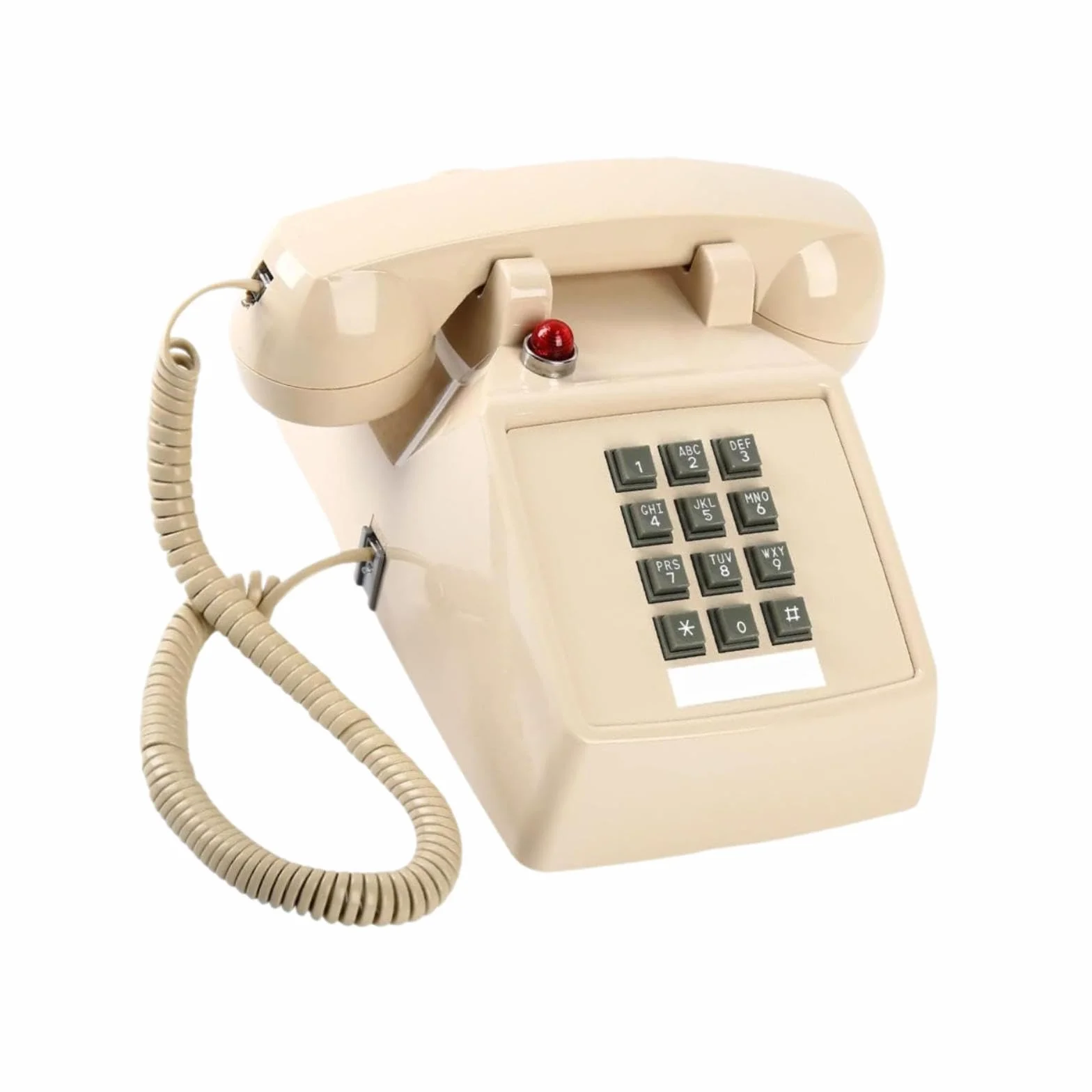 Vintage Design przewodowy telefon na biurko metalowa podstawa do hotelu domu 13 x 22,2 x 11,5 cm beżowa