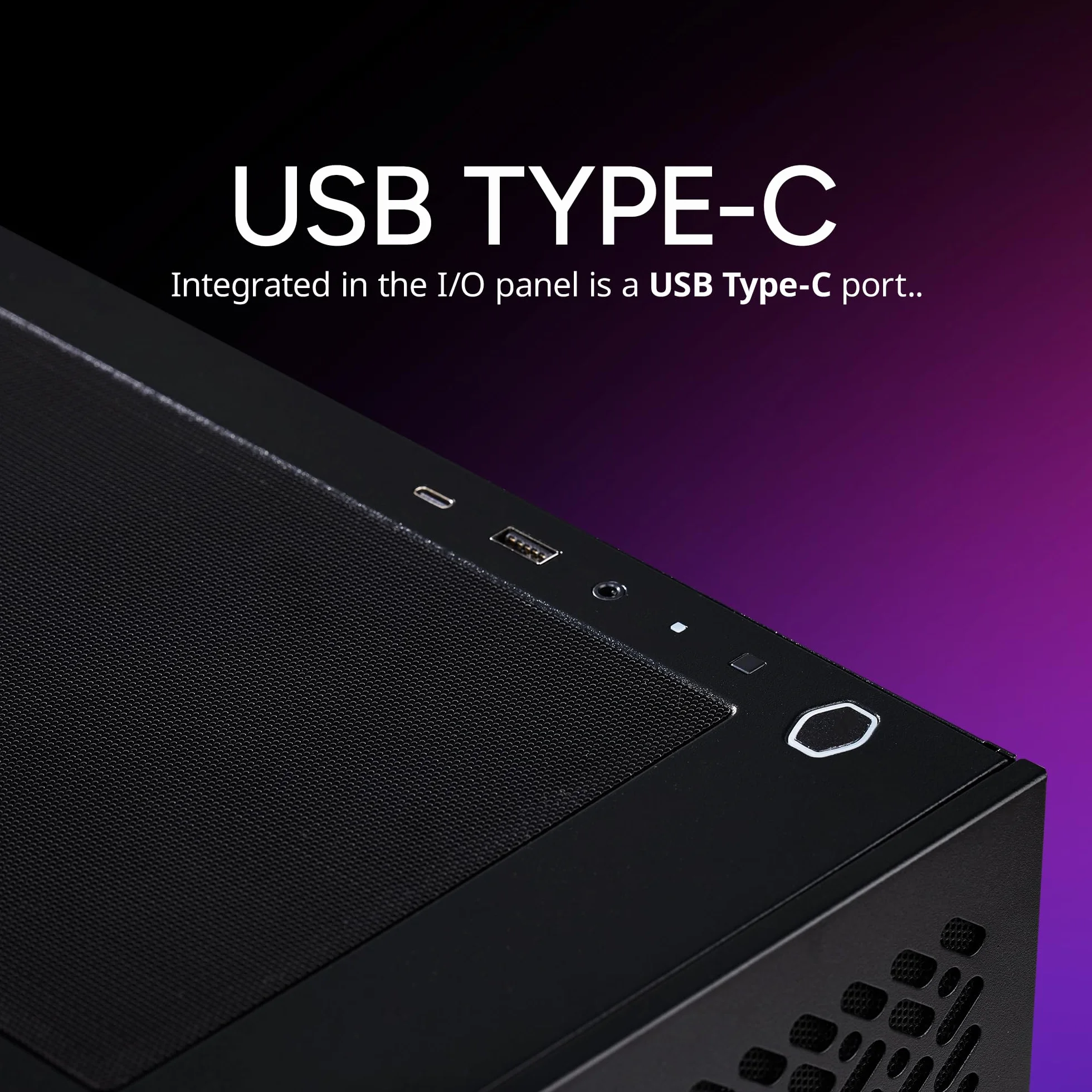 Cooler Master Elite 302 Micro-ATX minimalistyczne etui PC o wysokim przepływie powietrza, 365 mm GPU Max, kompatybilne RTX 5080|RX 7090 XT, 280 mm AIO Max, typ C, szkło hartowane, potrójny wentylator