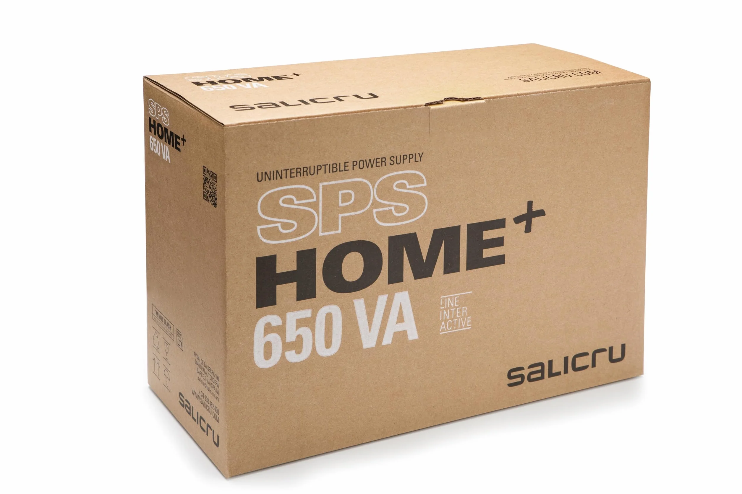 Salicru SPS 650 Home+ 650 VA Line-Interactive Multi-Base zasilacz bezprzerwowy (SAI/UPS)