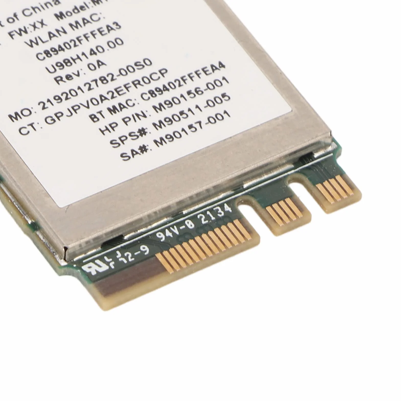 MT7922 Wi-Fi 6E Bezprzewodowa Karta Sieciowa 2400 Mb/s 2.4G/5G 802.11AX M.2 NGFF Bluetooth 5.2 MU-MiMO Adapter Karty Sieciowej