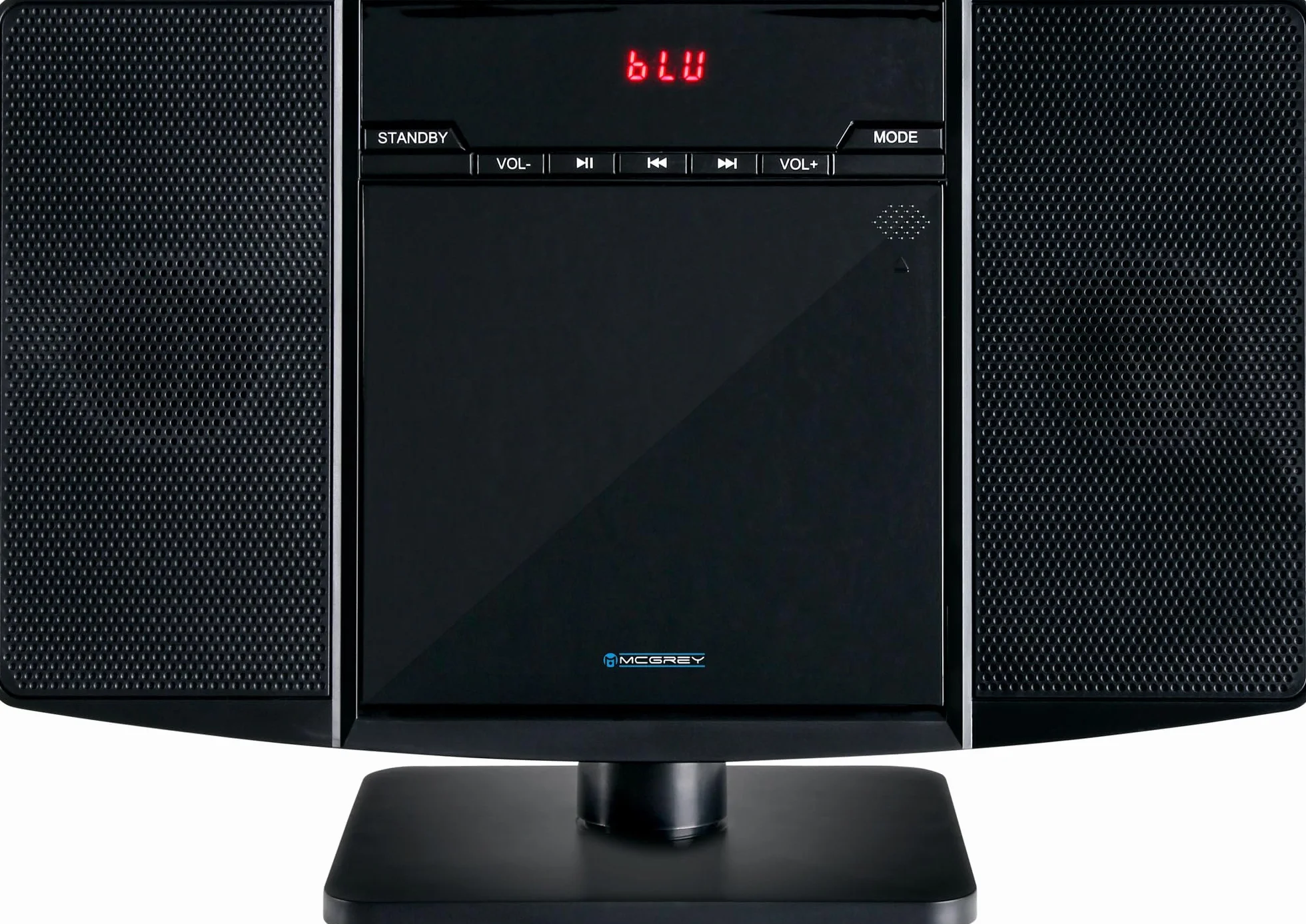 Beatfoxx McGrey MCD-60 pionowa wieża stereo – kompaktowy system HiFi z odtwarzaczem CD/MP3, gniazdem USB, streamingiem Bluetooth i radiem UKW/MW, AUX-In, pilot zdalnego sterowania, 2 x 3 W RMS, kolor