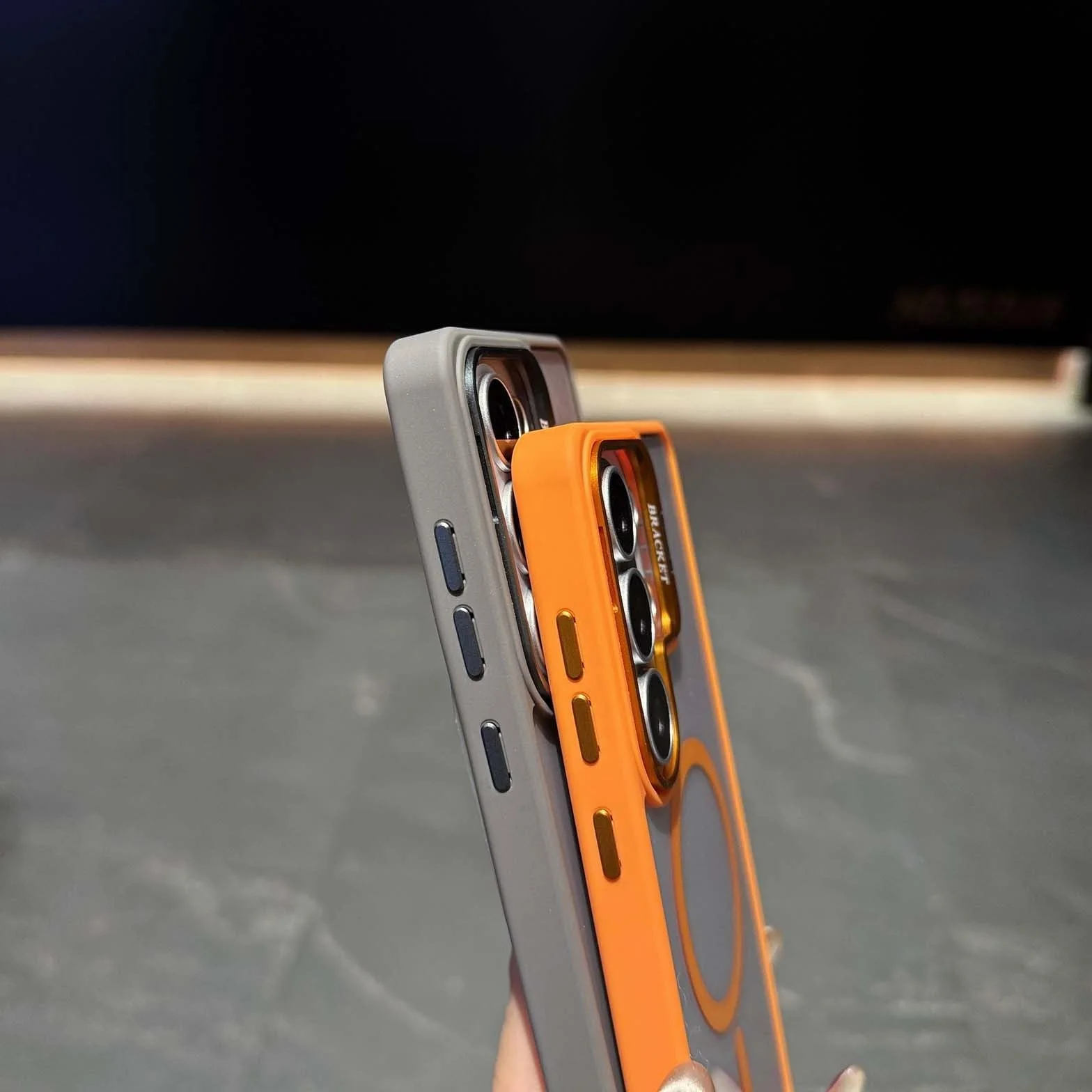 Generic etui kompatybilne z Samsung Galaxy S24 (kolor: ciemnoniebieski) futerał na obiektyw aparatu twardy tył twardy silikonowy futerał
