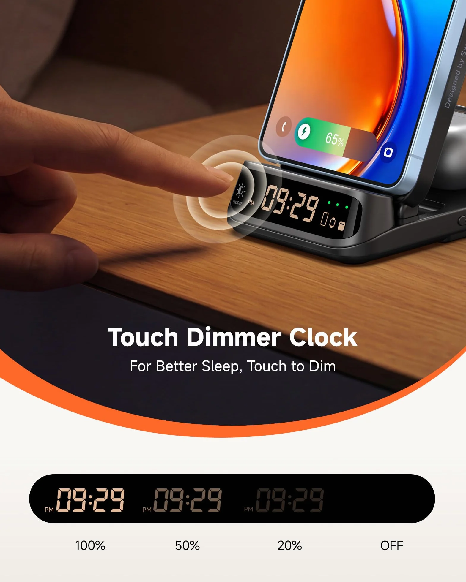 SwanScout Indukcyjna stacja ładująca, bezprzewodowa ładowarka do Samsung Galaxy S25 Ultra/S25+/S25/S24/S23/S22/S21, do Galaxy Watch Ultra/8/8 Classic/7/6/5/4, SwanScout 708S (bez adaptera) (czarna)