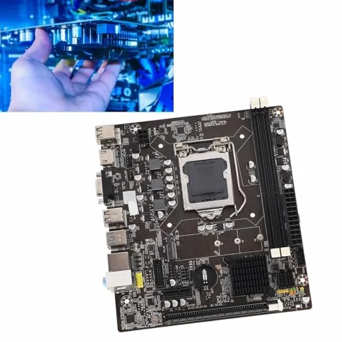 Płyta Główna do Gier DDR3, 1155 Pinów 2 DDR3 100M Mining Płyta Główna Obsługująca Procesory Corei7, I5, I3 (LGA1155), Obsługuje Cyfrowe Wyjście Wideo High Definition