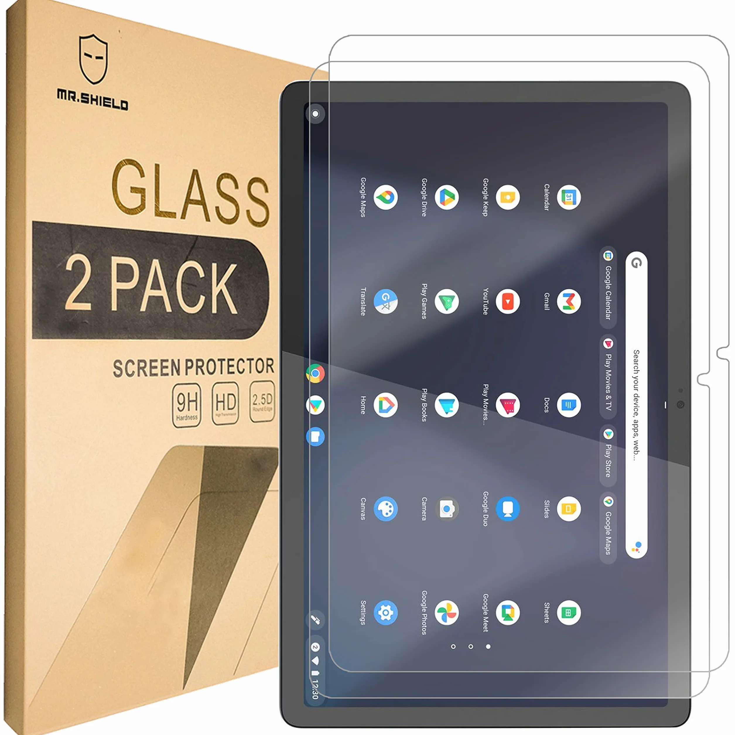 Mr.Shield Ochraniacz ekranu do Lenovo Chromebook Duet 3 (11 cali) [szkło hartowane] [2-pak] ochraniacz ekranu