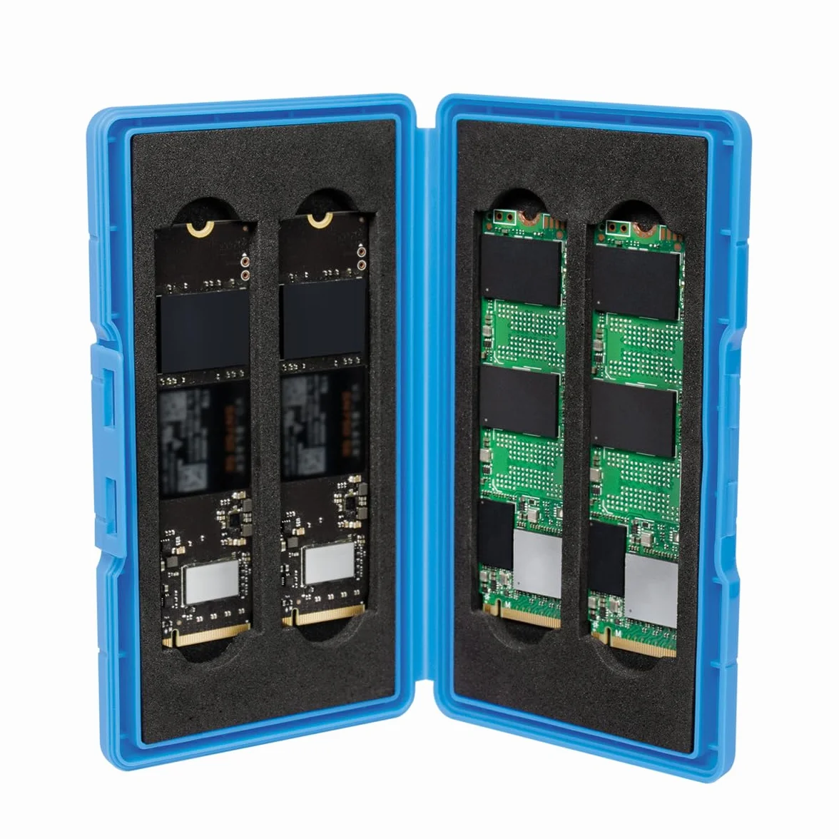 LogiLink UA0417 pudełko ochronne do dysków SSD M.2 NGFF/NVMe odporne na uderzenia z miękką wyściółką z pianki