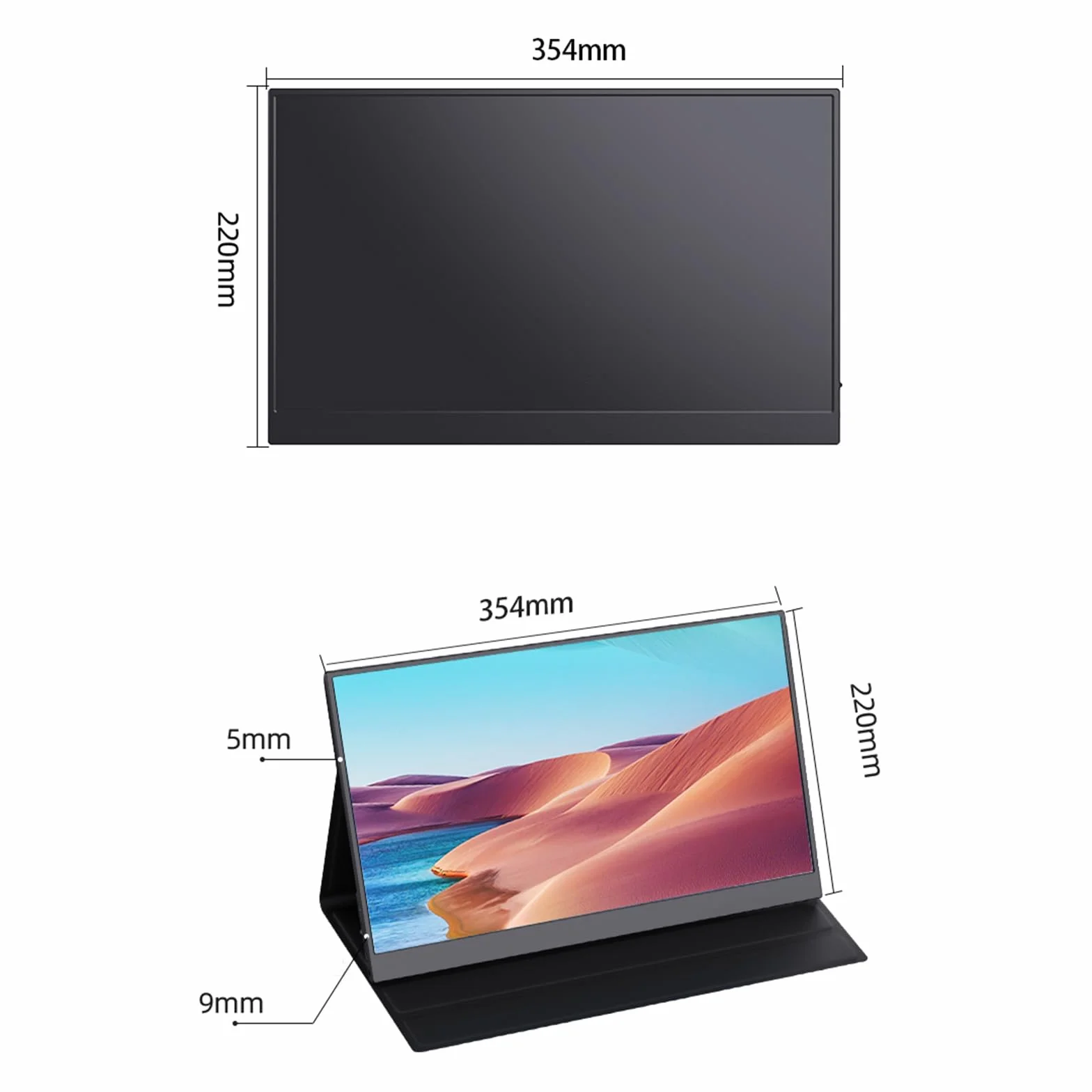 Przenośny ekran IPS 15, 6 cali, ultracienki, rozszerzony wyświetlacz, kompatybilny z przełącznikiem XBOX 60 Hz, częstotliwość odświeżania 63 sRGB, podwójne głośniki, odłączana osłona ochronna