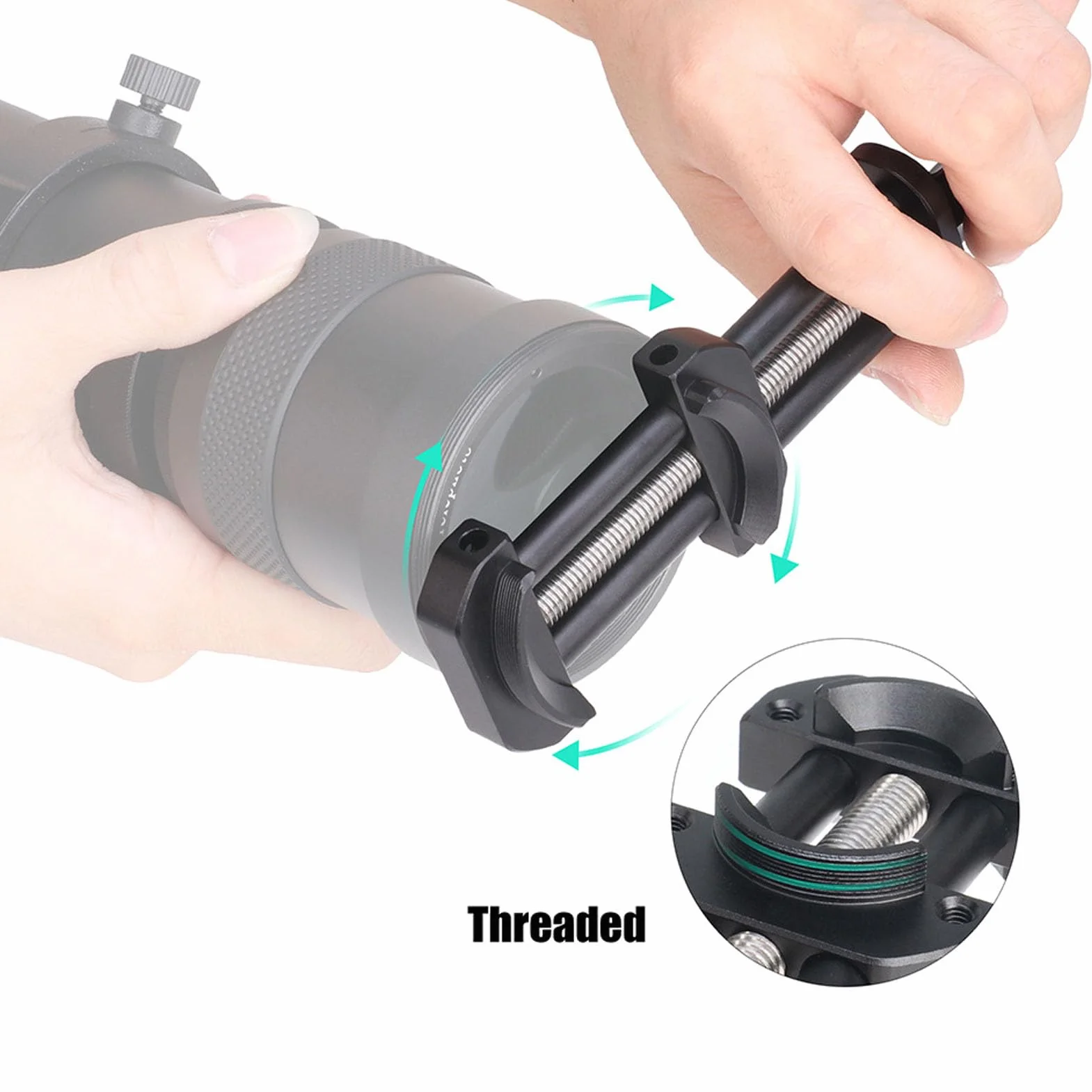 Narzędzie do Naprawy Imadła do Obiektywu Aparatu, Funkcja Naprawy Gwintu Obiektywu do Obiektywów i Filtrów w Zakresie od 25 Mm do 130 Mm Przenośne Imadło do Regulacji Filtra