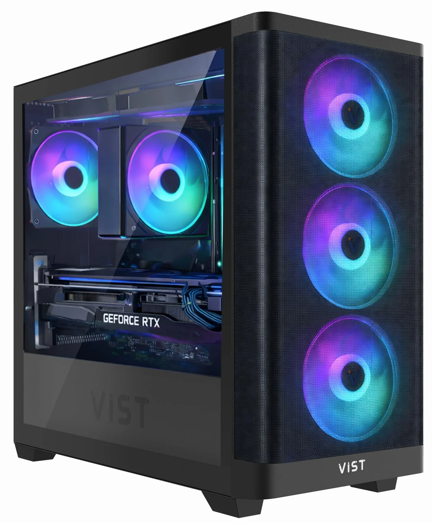 VIST ARGB PC Ryzen 5 5500 RTX 5050 32GB SSD 1TB M.2 WIFI W11 DLSS 4