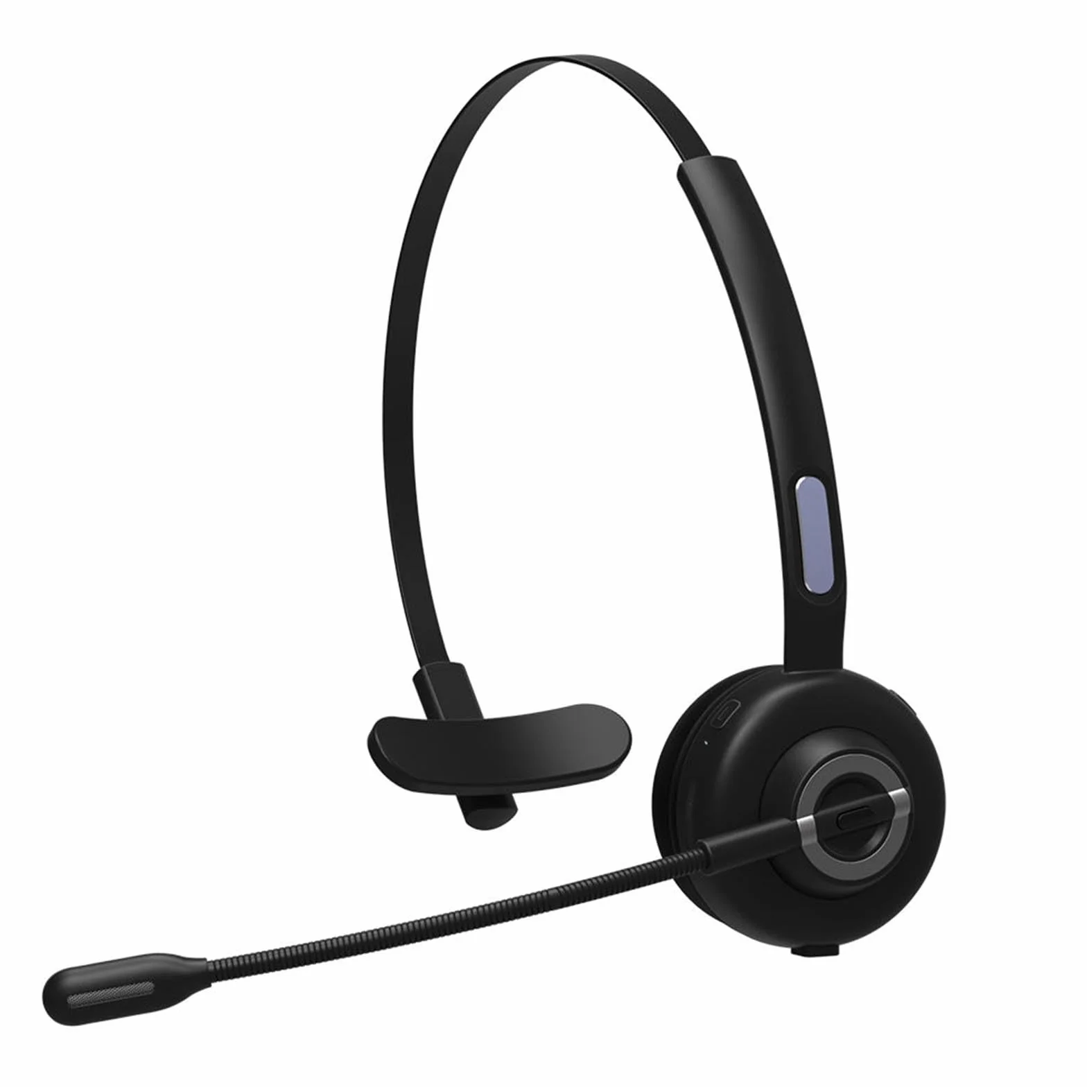 Zestaw słuchawkowy do call center, komfort z redukcją szumów Elastyczny mikrofon z redukcją szumów 300 °, zestaw słuchawkowy Bluetooth z zasięgiem bezprzewodowym 10 M, z magnetyczną podstawą ładującą