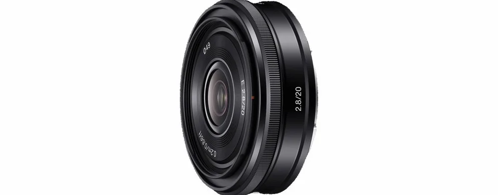 Sony E 20 mm F2.8 obiektyw szerokokątny z mocowaniem typu E, dedykowany do serii APS (a6000, a5100, a5000 i serii Nex), czarny.