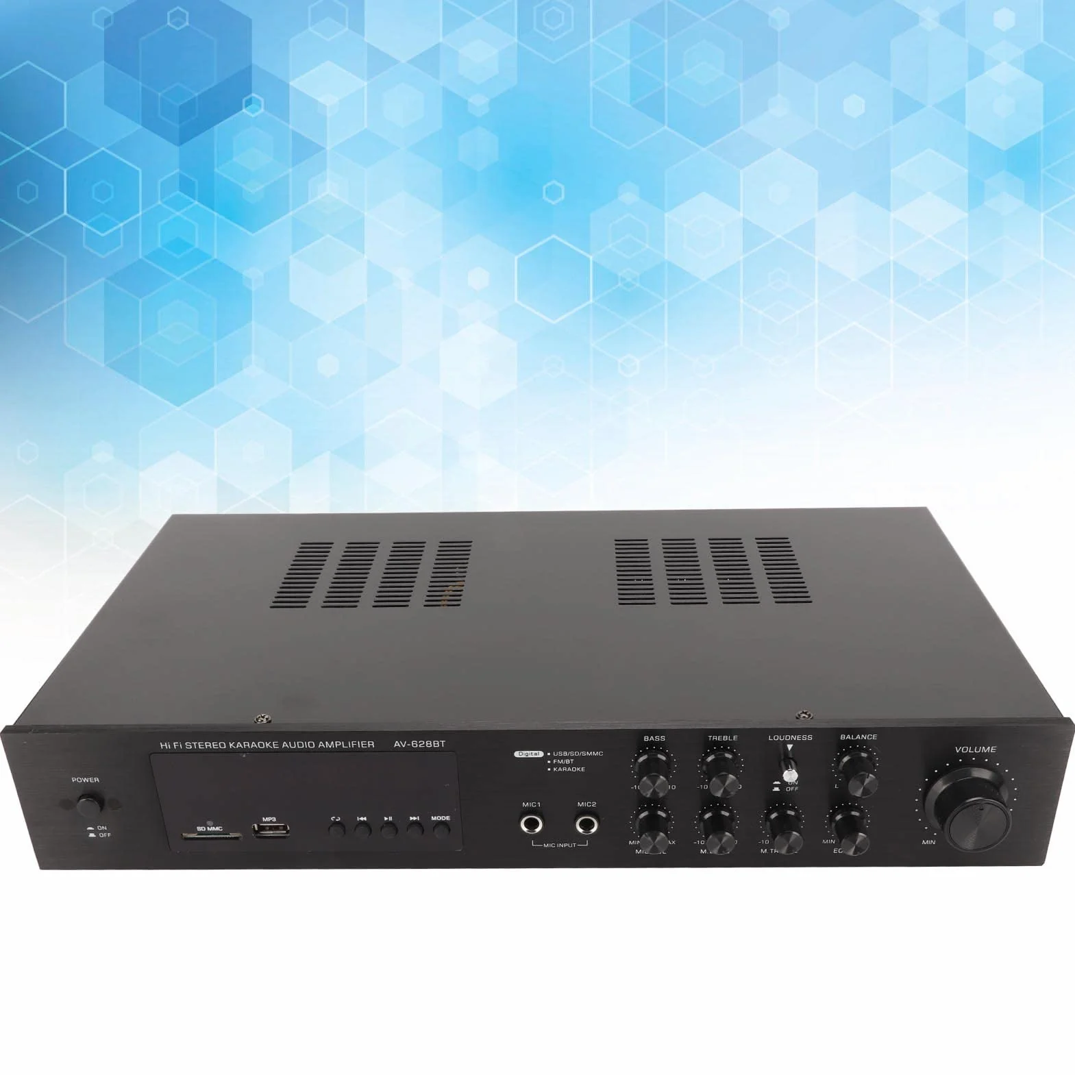 628BT Odbiornik Kina Domowego Bluetooth, 5-kanałowy 500W High Power Car Sound Wzmacniacz Stereo do Kina Domowego Karaoke Party