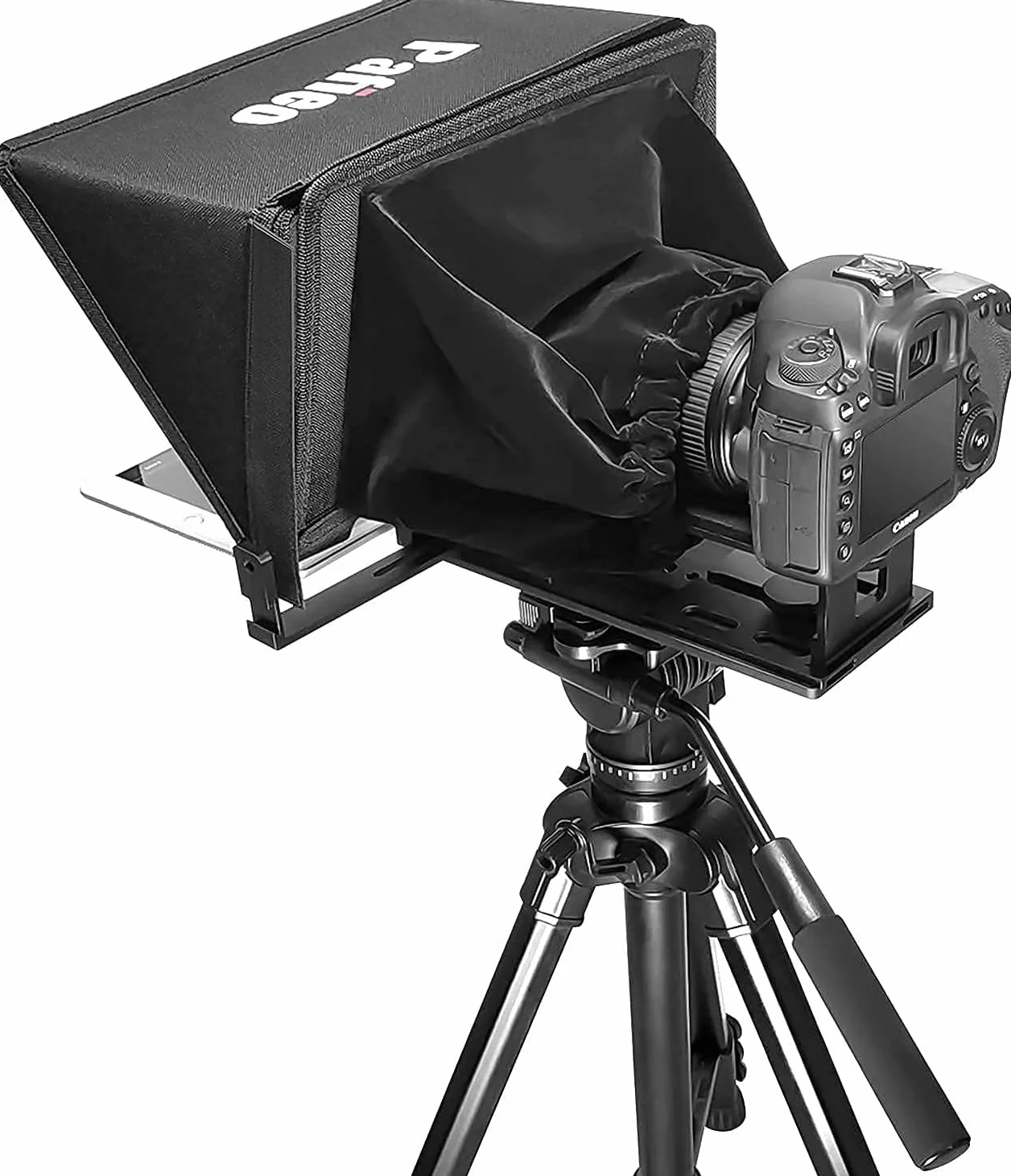 Teleprompter Tabletu 13 cali Kompatybilny z iPad Pro 12.9, Pafieo S12 DSLR Kamera Teleprompter z Pilotem kompatybilny z Canon Nikon Sony Youtube Vlog Kamera Wideo