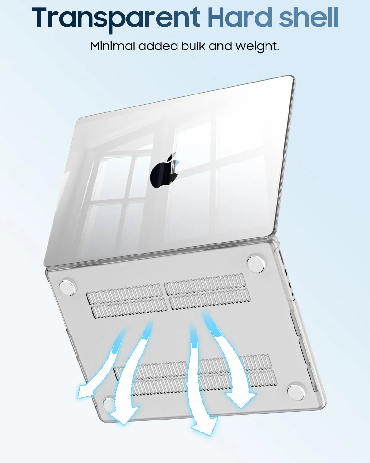 Fintie Etui ochronne kompatybilne z MacBook Pro 14 cali M5 M4 M3 M2 M1 Pro/Max (2026-2021) Przezroczyste
