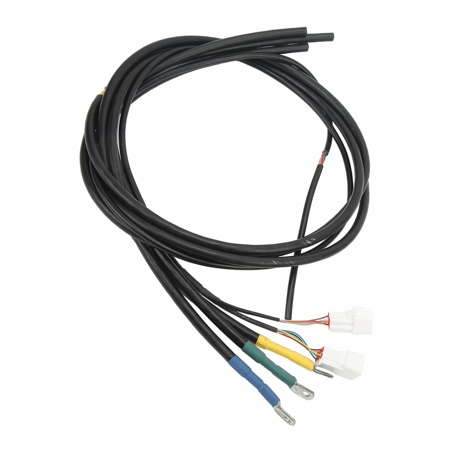Wakects 4 szt. Przedłużacz Silnika Miedziany Kabel Połączeniowy Silnika 16 mm² Uniwersalny Dzielony Kabel 1,35 M do Przedłużacza Okablowania Pojazdów Elektrycznych i Motocykli