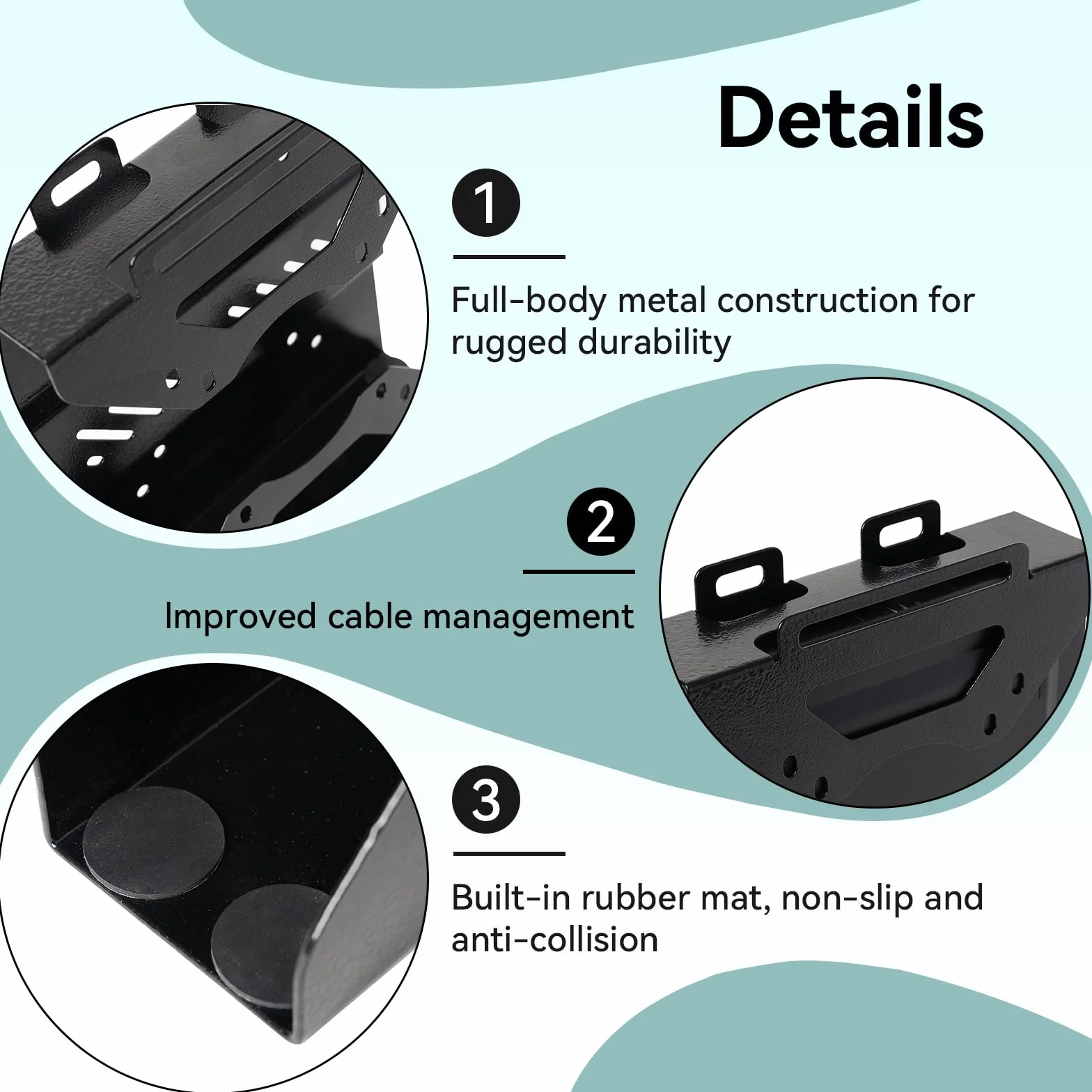 Shinar Metalowy Uchwyt Kompatybilny z HP Desktop, ProDesk, EliteDesk Mini - Podkładka i Uchwyt Ścienny, Montażowy Adapter VESA dla Mini PC | Uchwyt metalowy pod stół i uchwyt ścienny, uchwyt montażowy Mini PC VESA uchwyt adapter