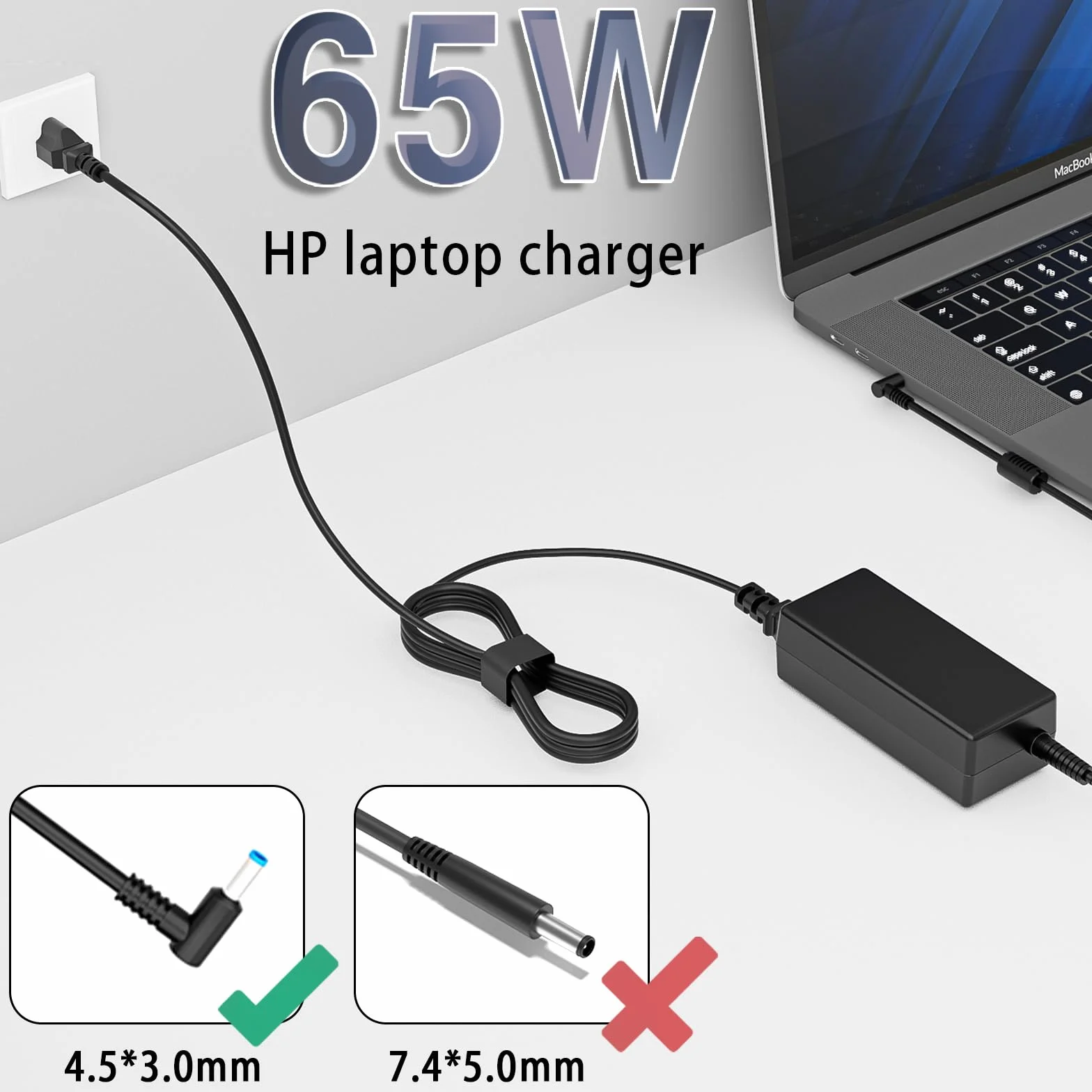 19,5 V 3,33 A 65 W AC Ładowarka Zamienna do HP Elitebook 850-G3 840-G3 820-G3 745-G3 725-G3 755-G3 840-G4 820-G4 850-G4 Zasilacz do laptopa