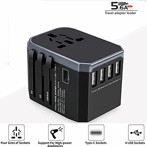 Uniwersalny zasilacz na całym świecie PD 18 W. International Universal Travel Adapter 4 Porty Ładowarka USB Wall Elektryczne Wtyczki Sockets Converter UE AMERYKAŃSKA BRYTA AU Wtyczka Wtyczka podróżna